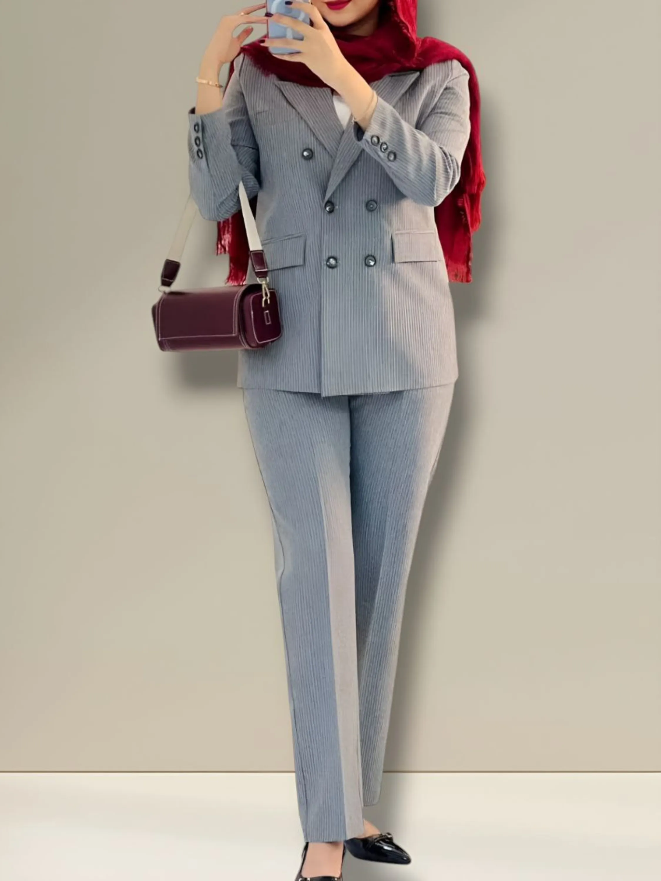 کت و شلوار شش دکمه طرح دیپلمات