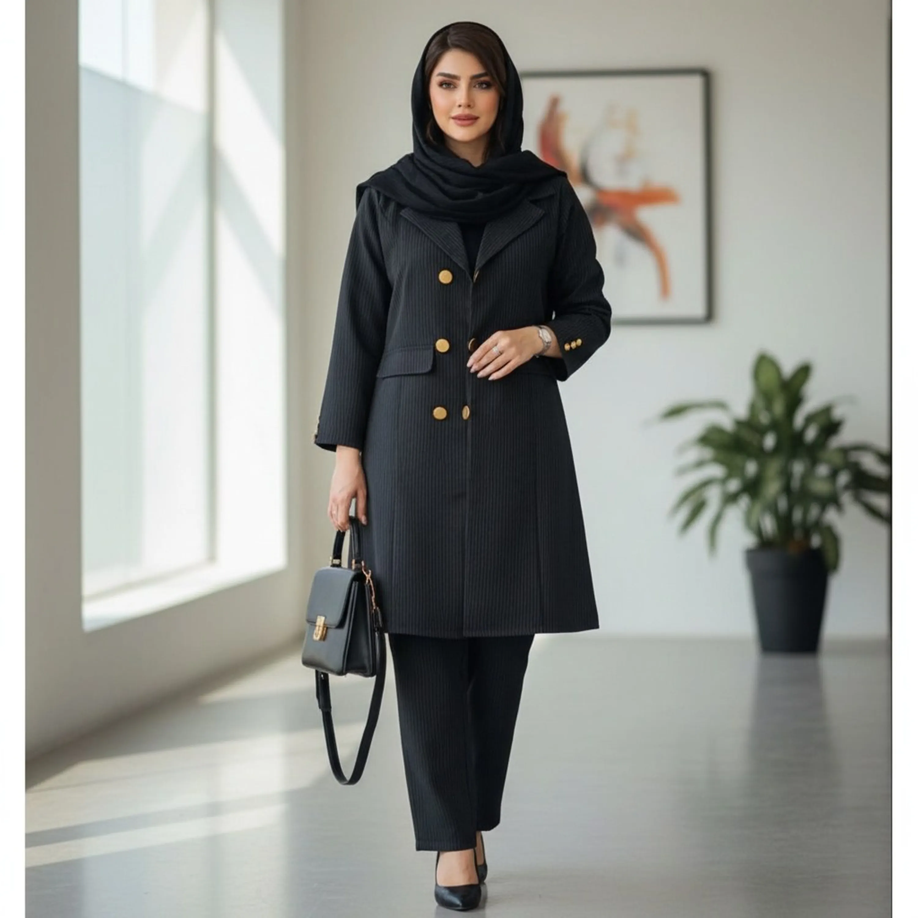 ست مانتو و شلوار اداری شیما