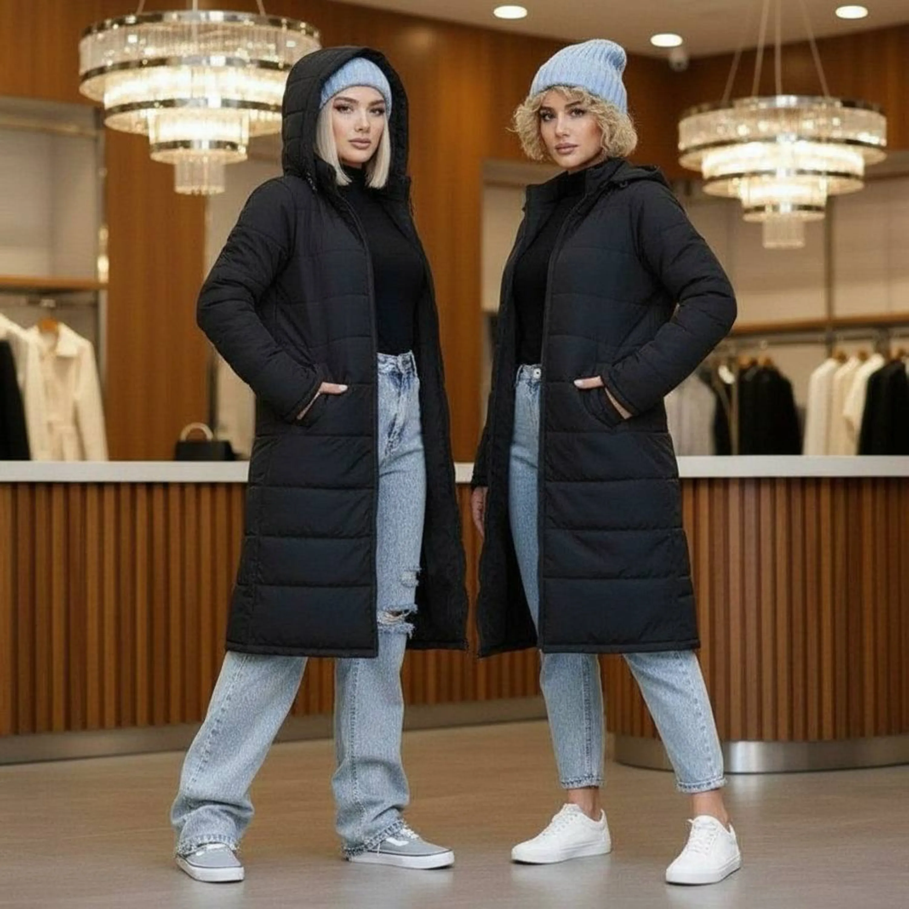 کاپشن مدل پافرشو