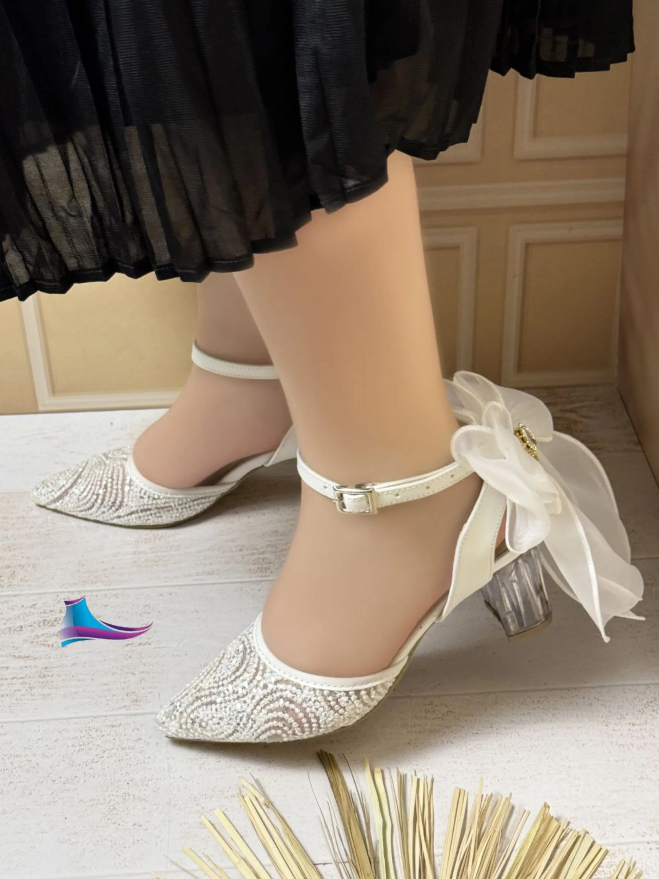 کفش عروس پاپیونی