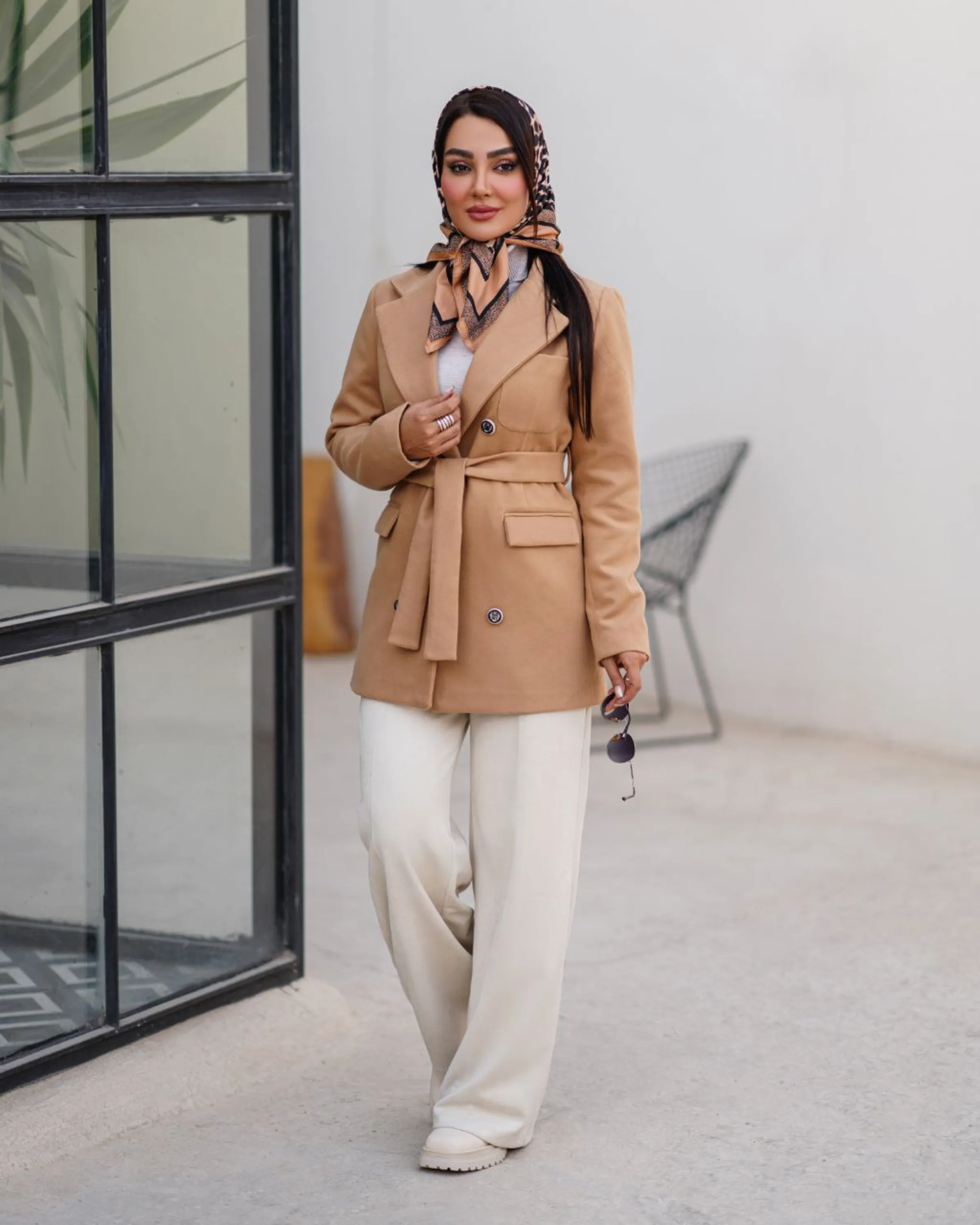 کت فوتر 4دگمه کمربندی