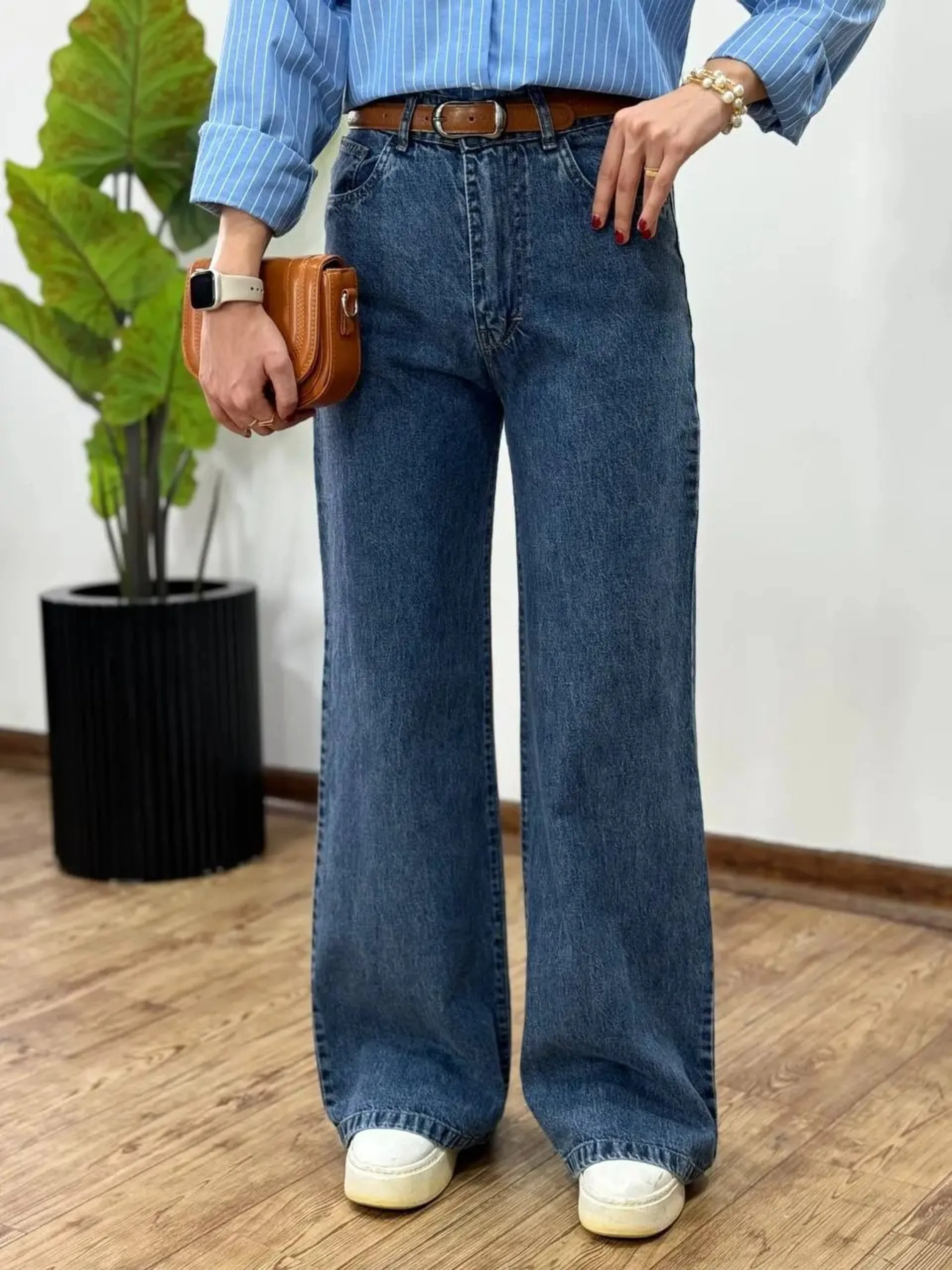 شلوار نیم بگ جین 2