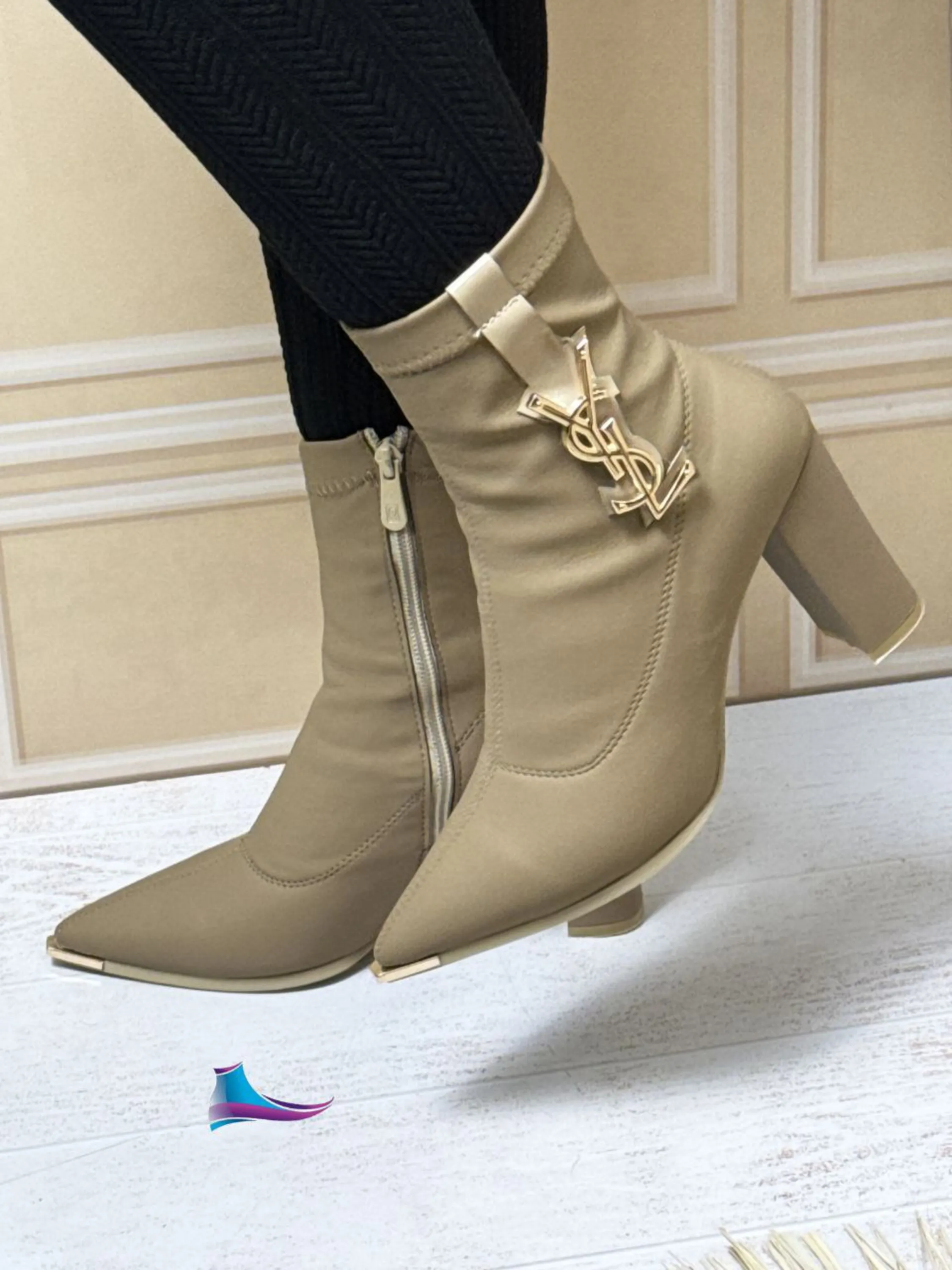 نیم بوت استرچ پاشنه دار