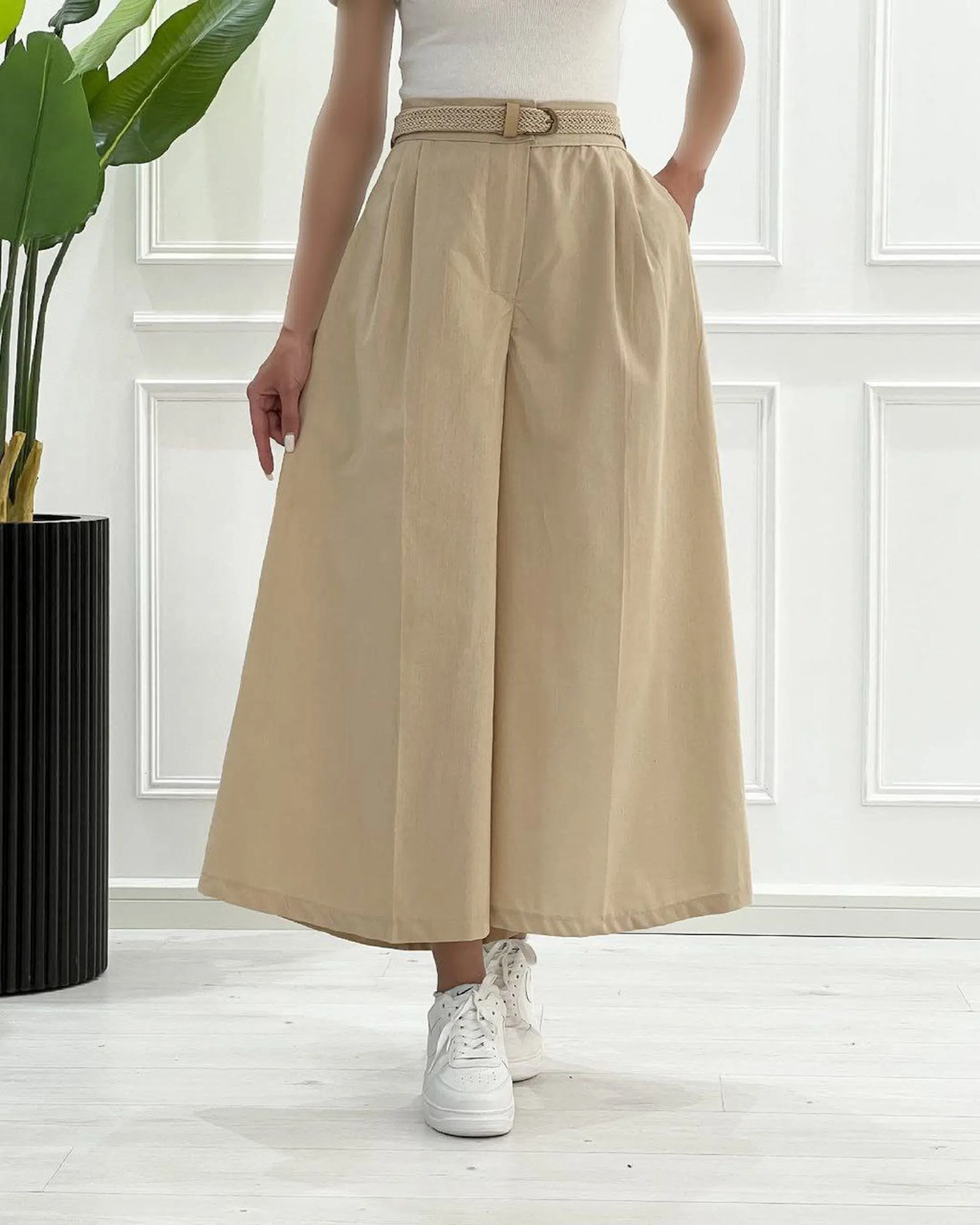 دامن شلواری لینن