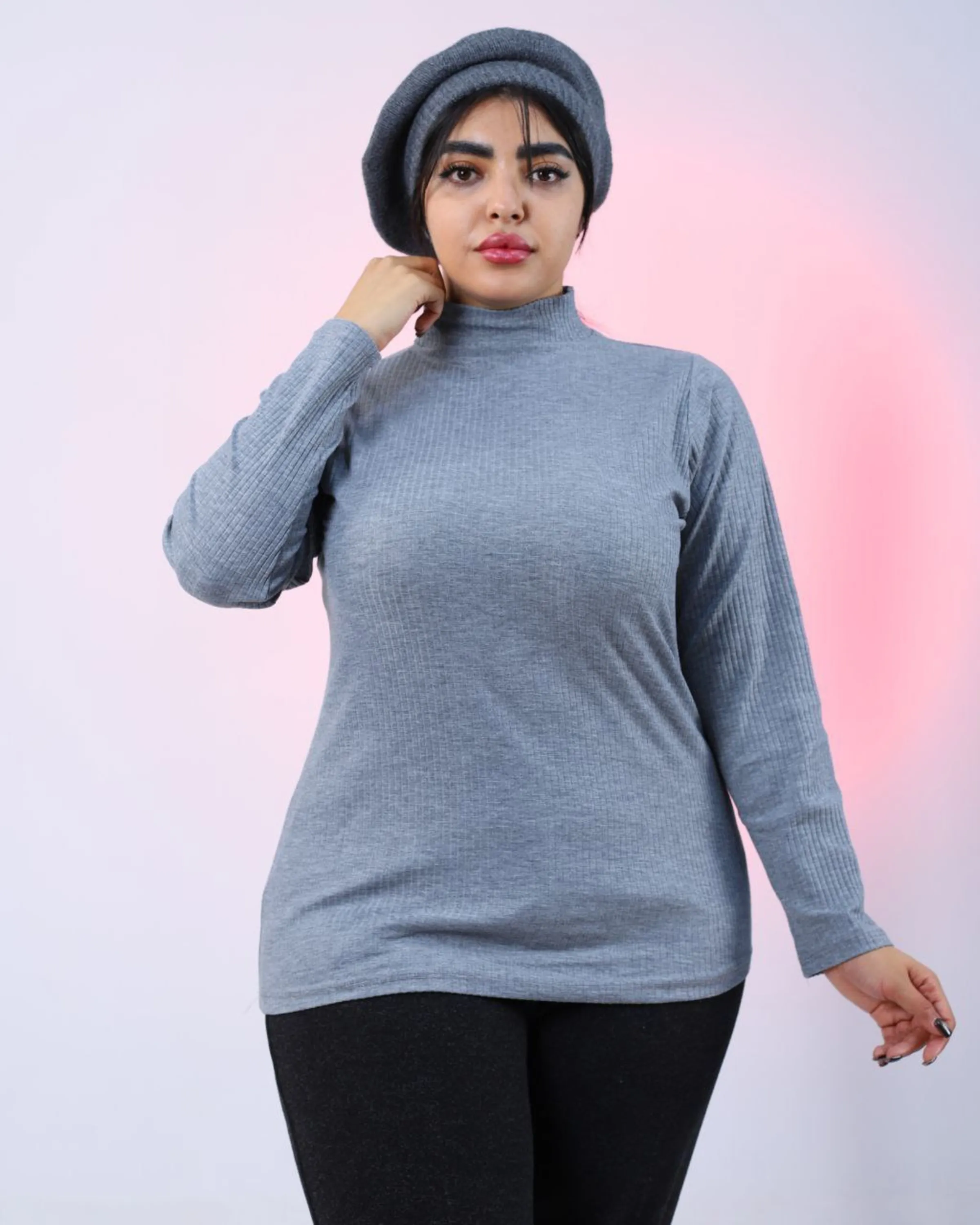 بلوز یقه اسکی سایز بزرگ