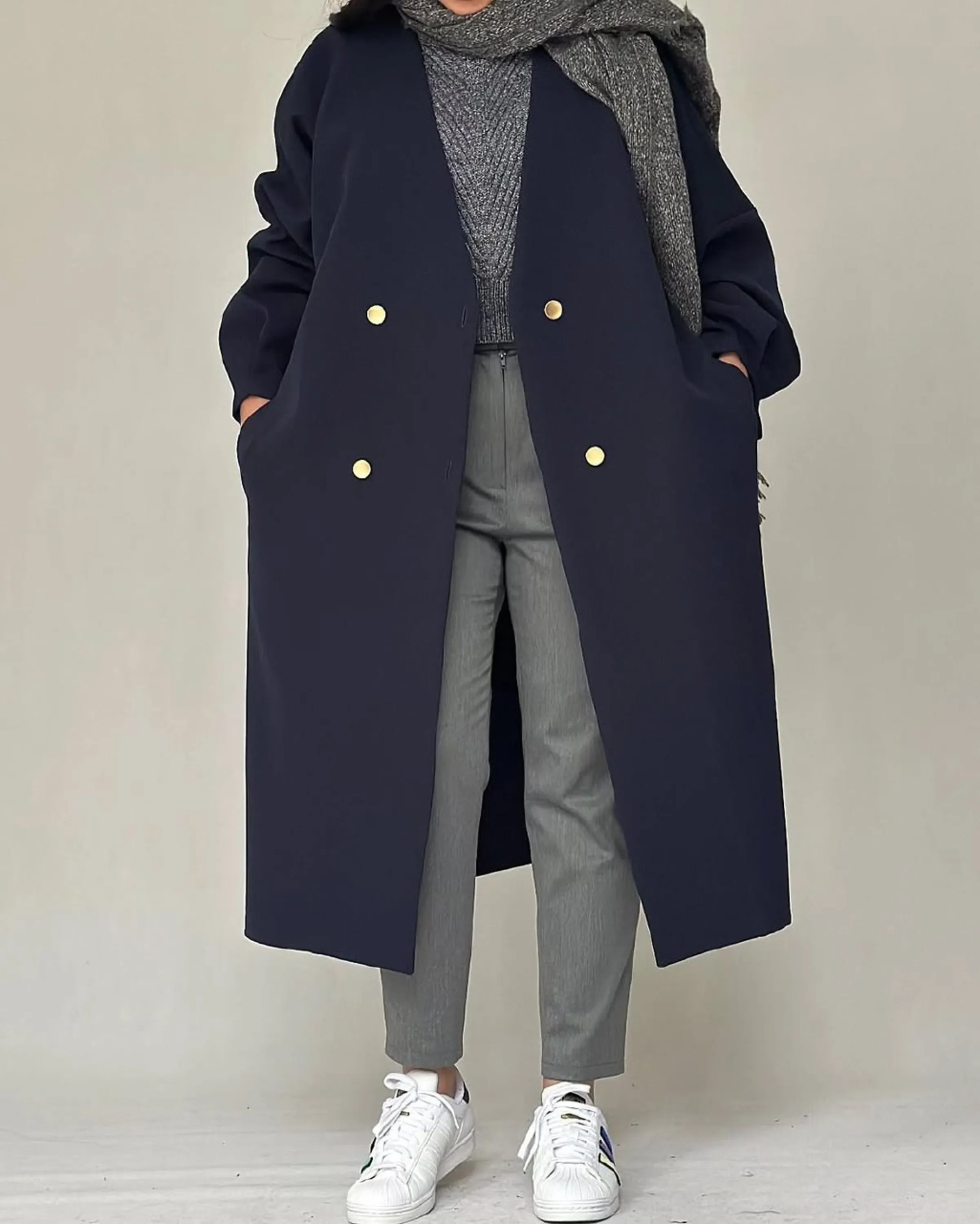 مانتو سرمه ای مازراتی