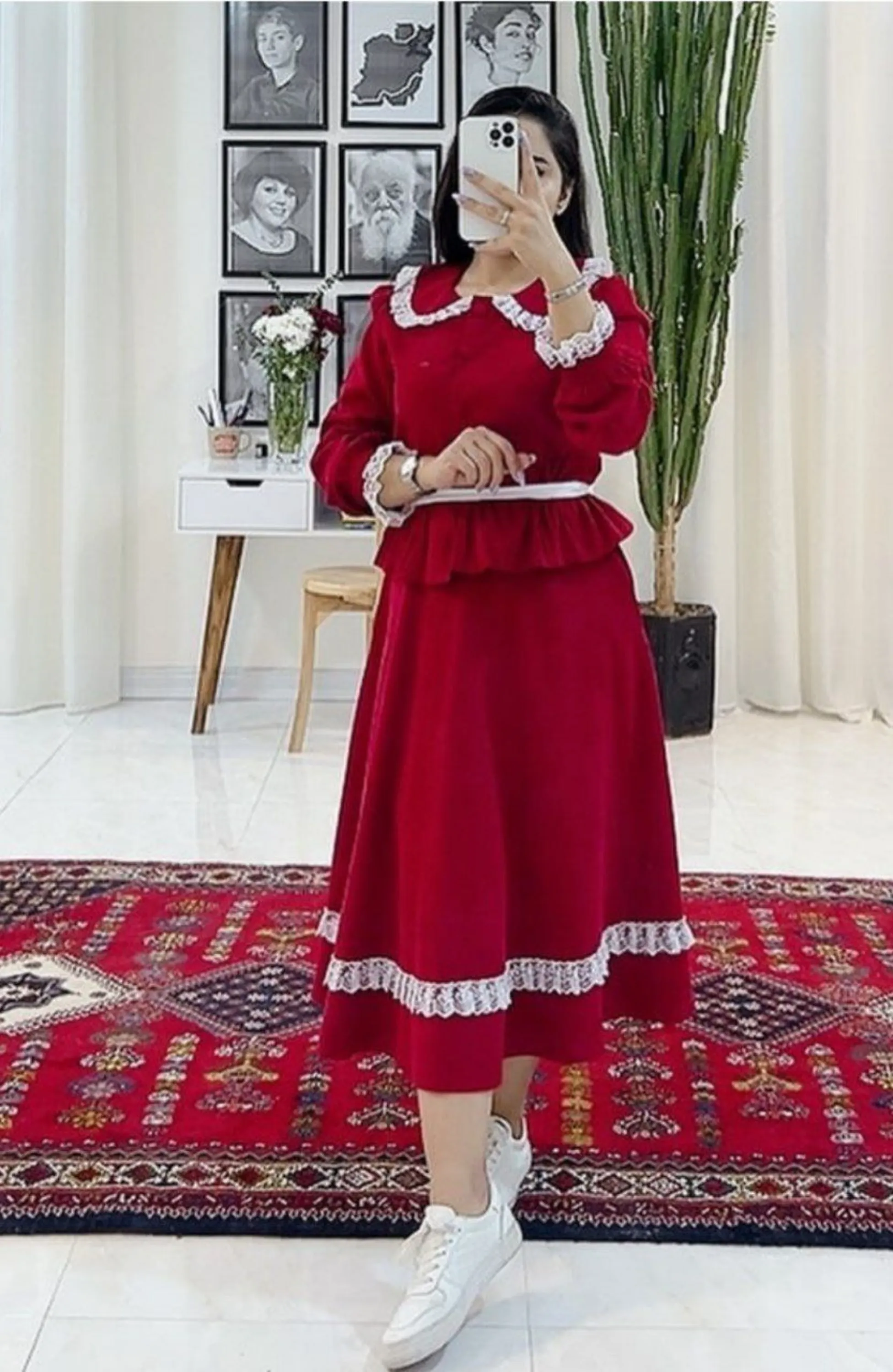 پیراهن یلدایی انارگل