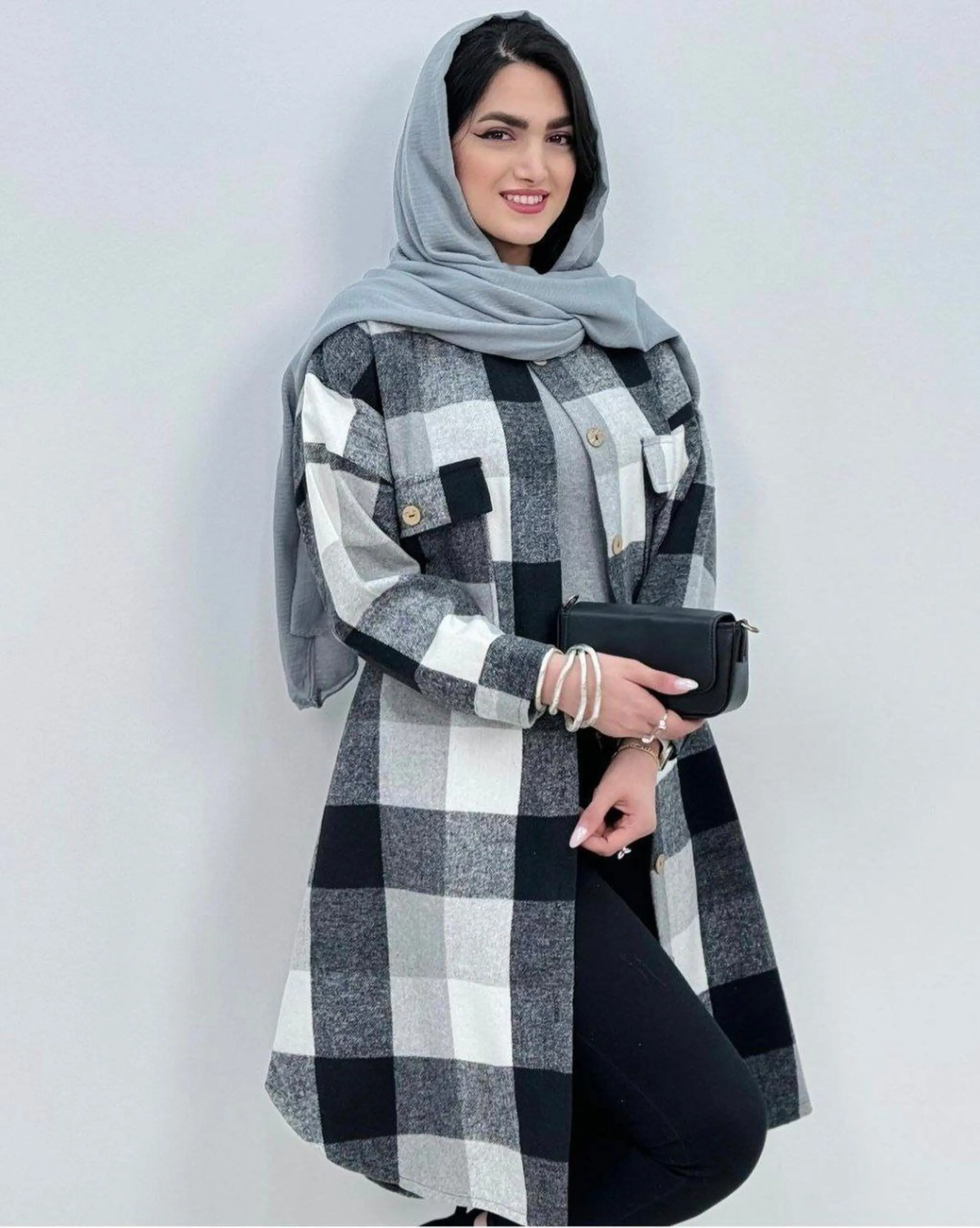 مانتو پشمی صدف