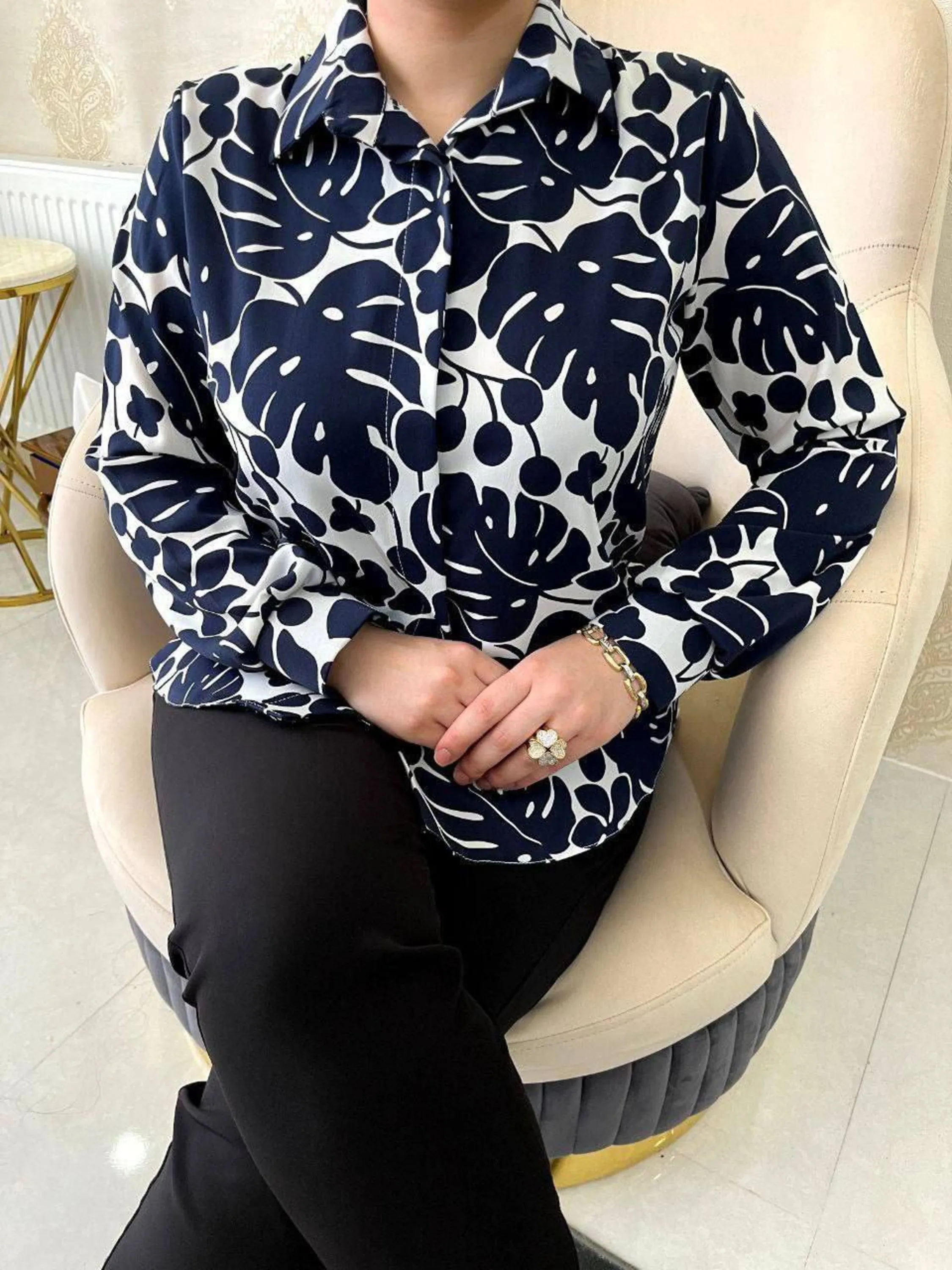 شومیز کرپ زنانه