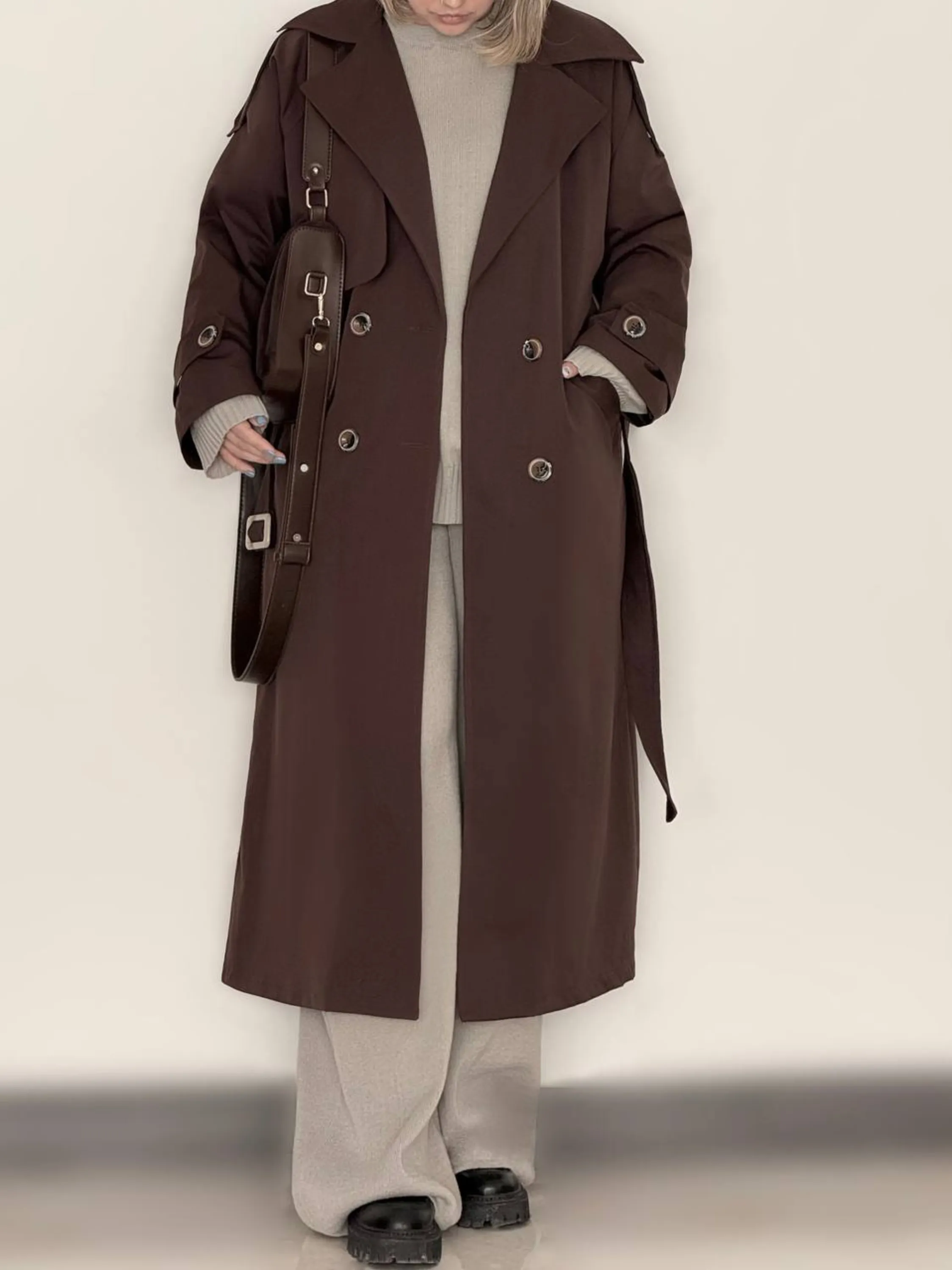 ترنچ کت بلند زنانه