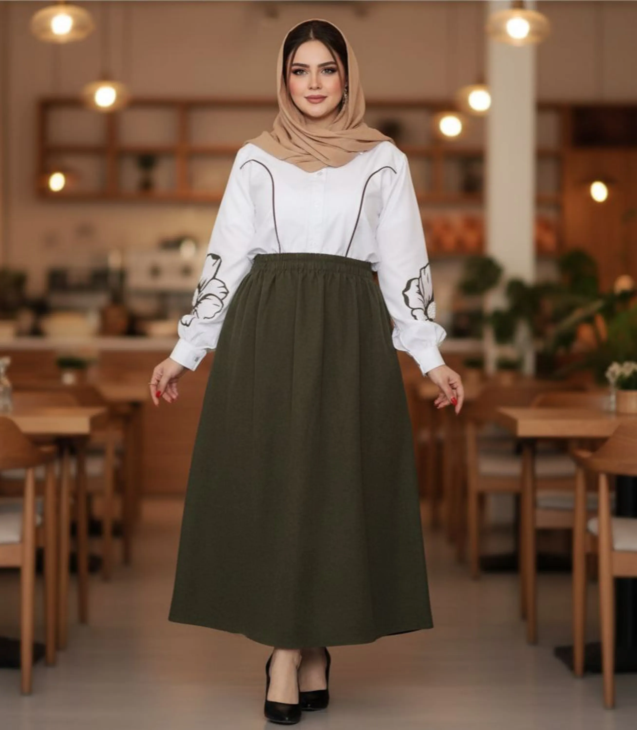 شومیز و دامن غنچه