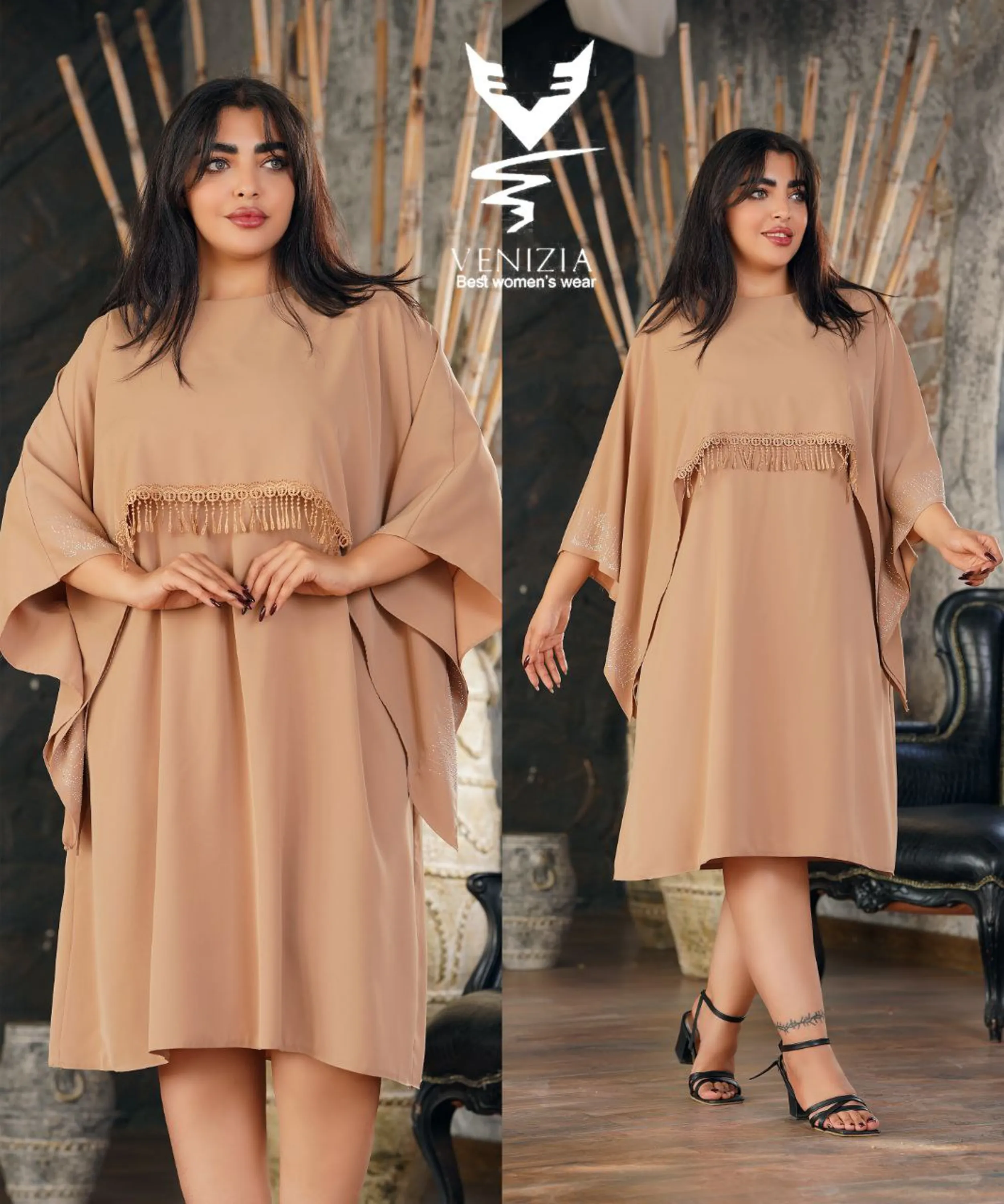 پیراهن شنلی سایز بزرگ