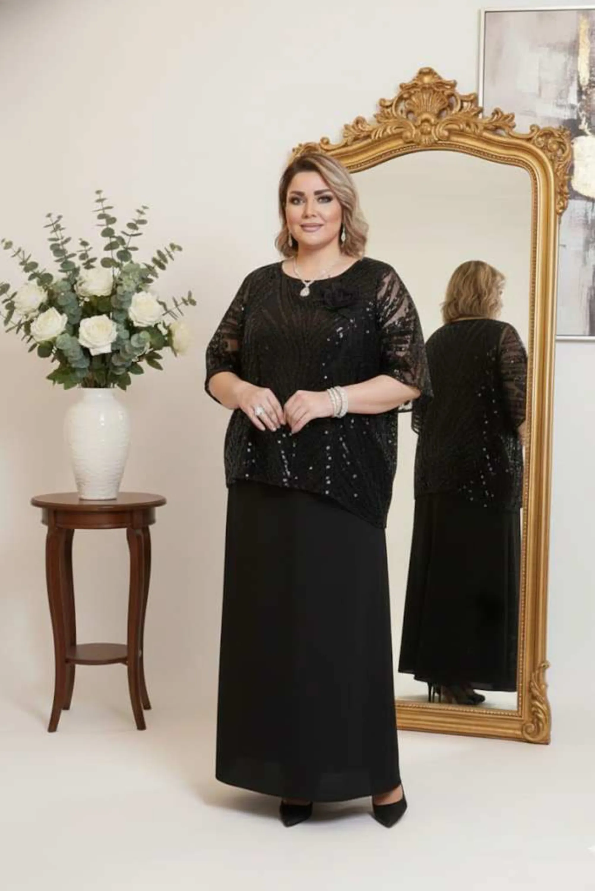 ماکسی مجلسی سایز بزرگ پریا