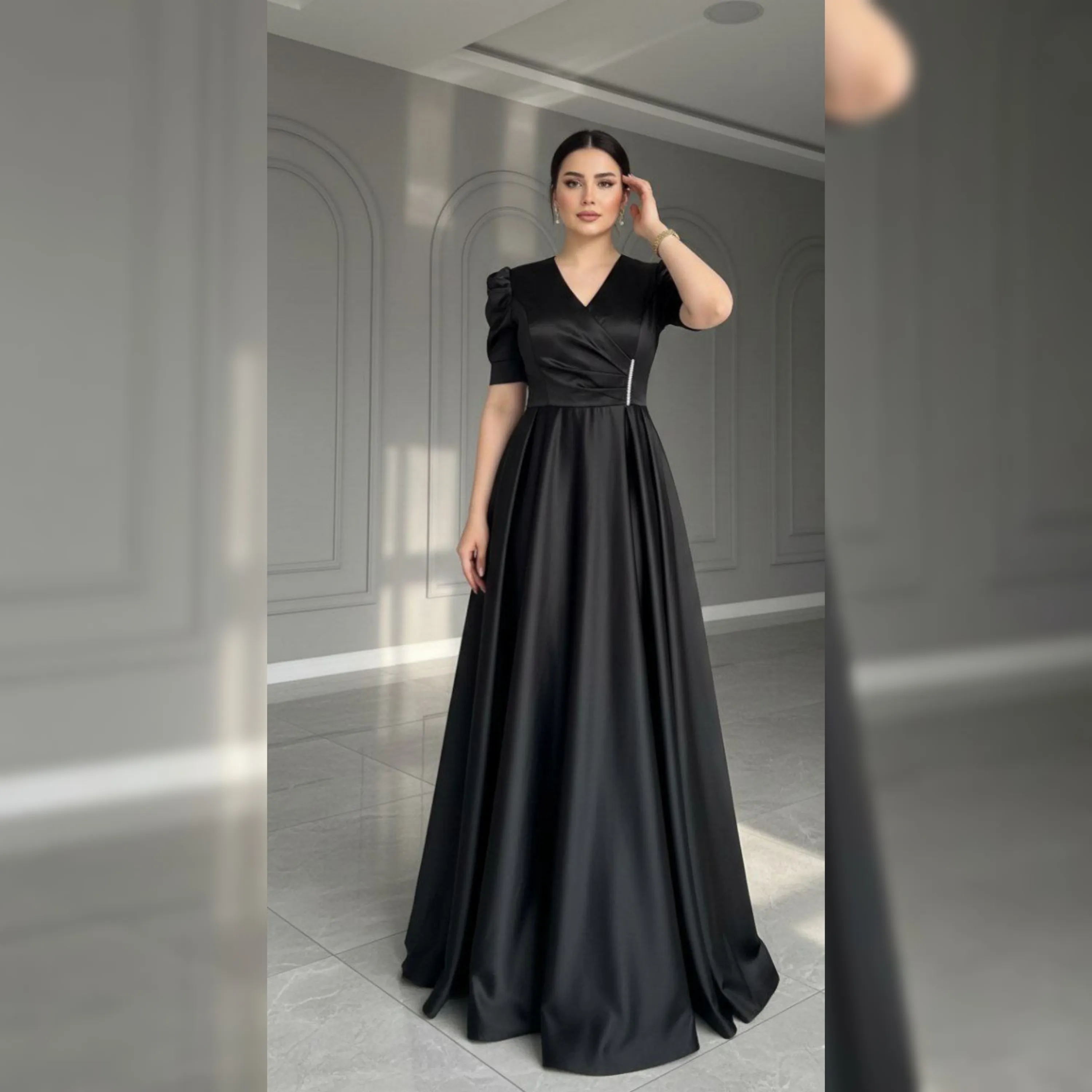 لباس مجلسی ساتن نیایش