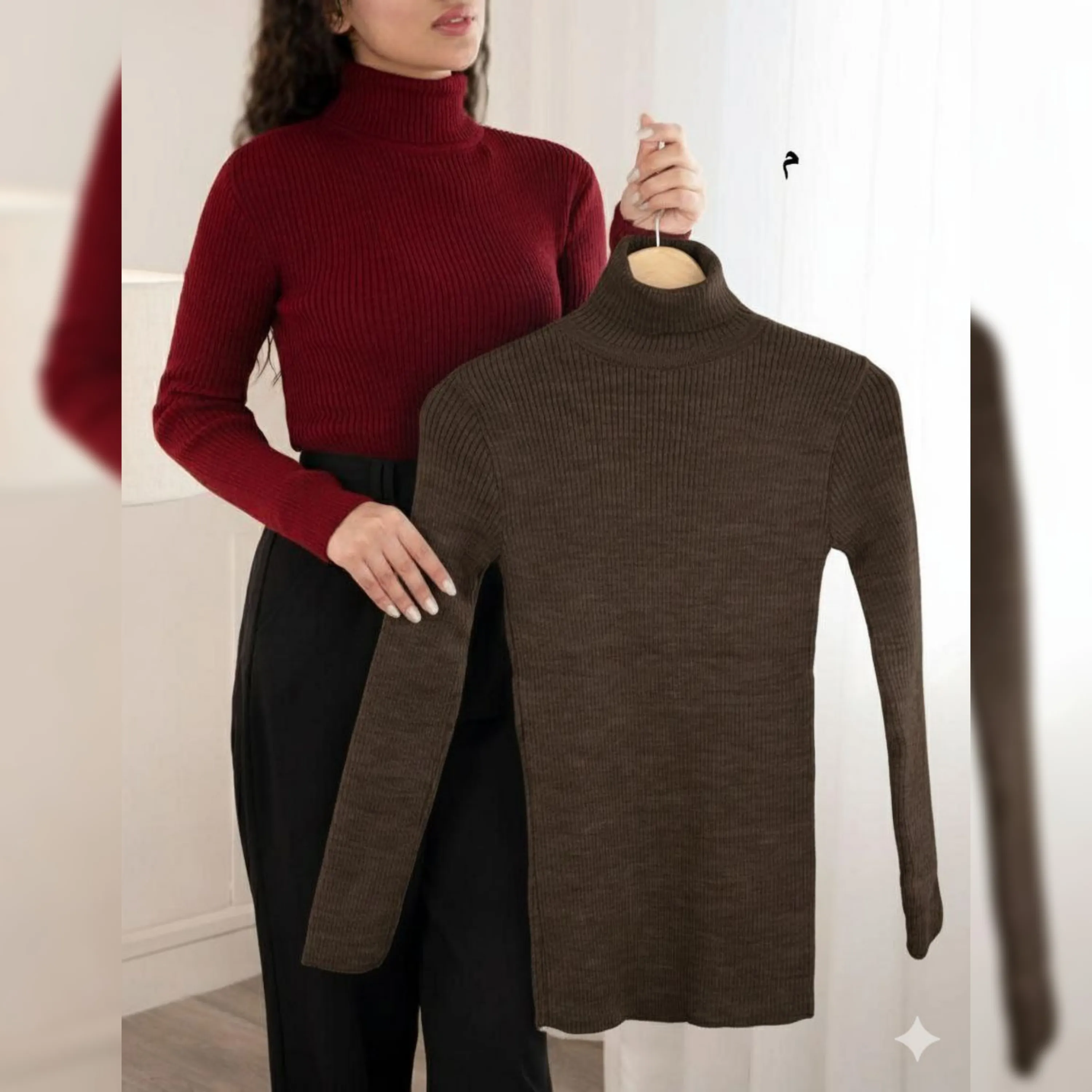 بافت یقه اسکی دخترانه شانیسا