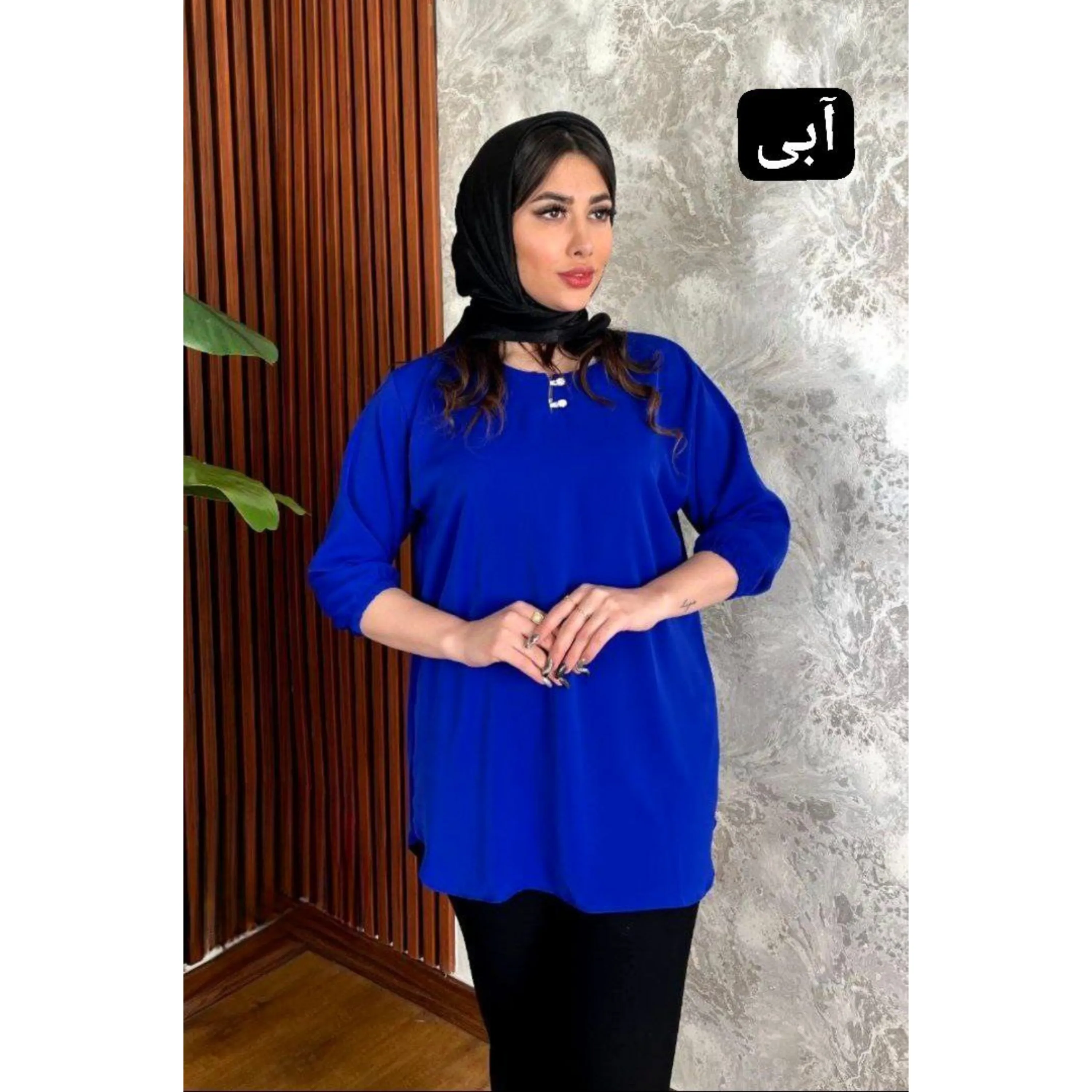 شومیز الیزه یقه دو دکمه