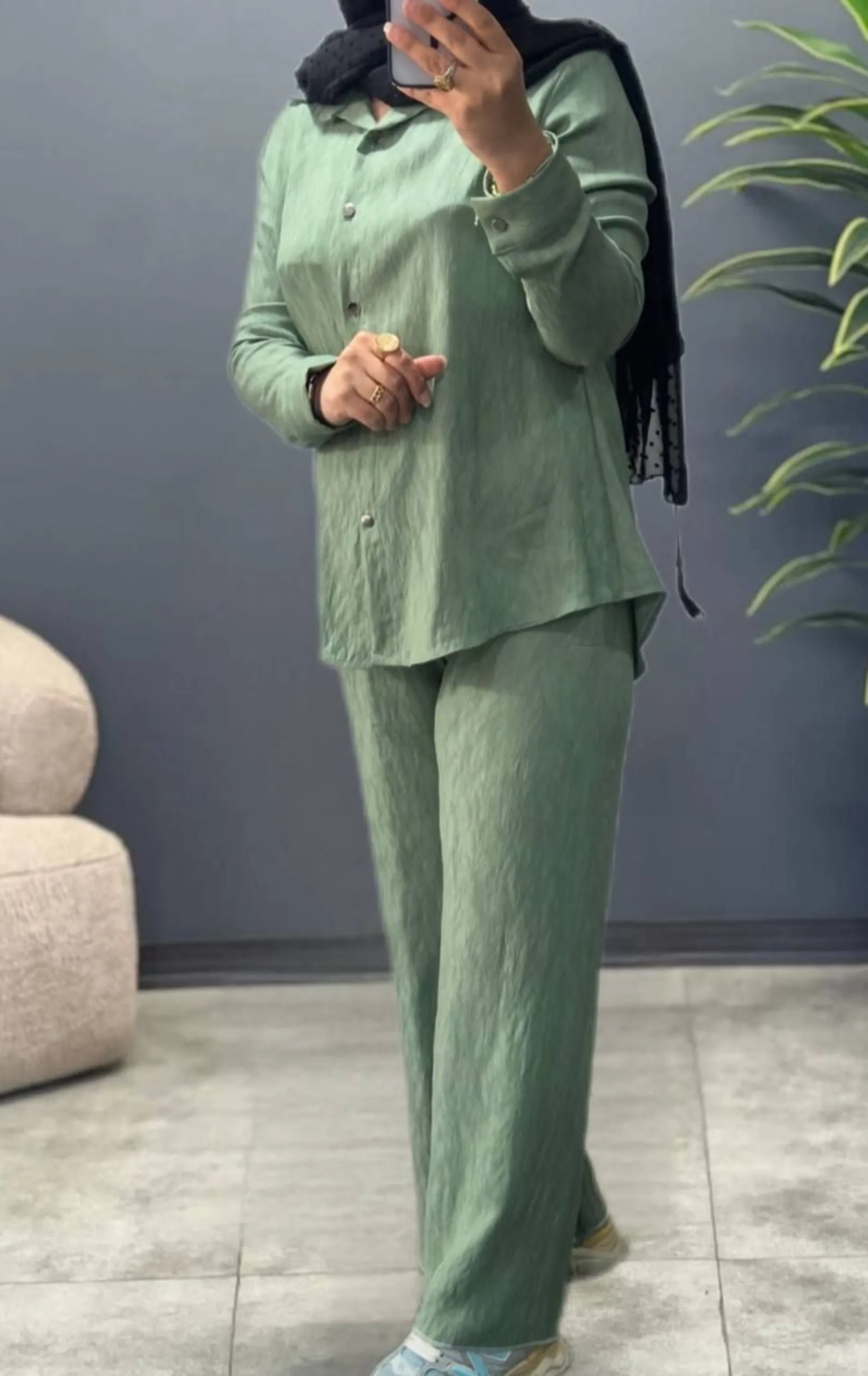 ست شومیز و شلوار بامبو