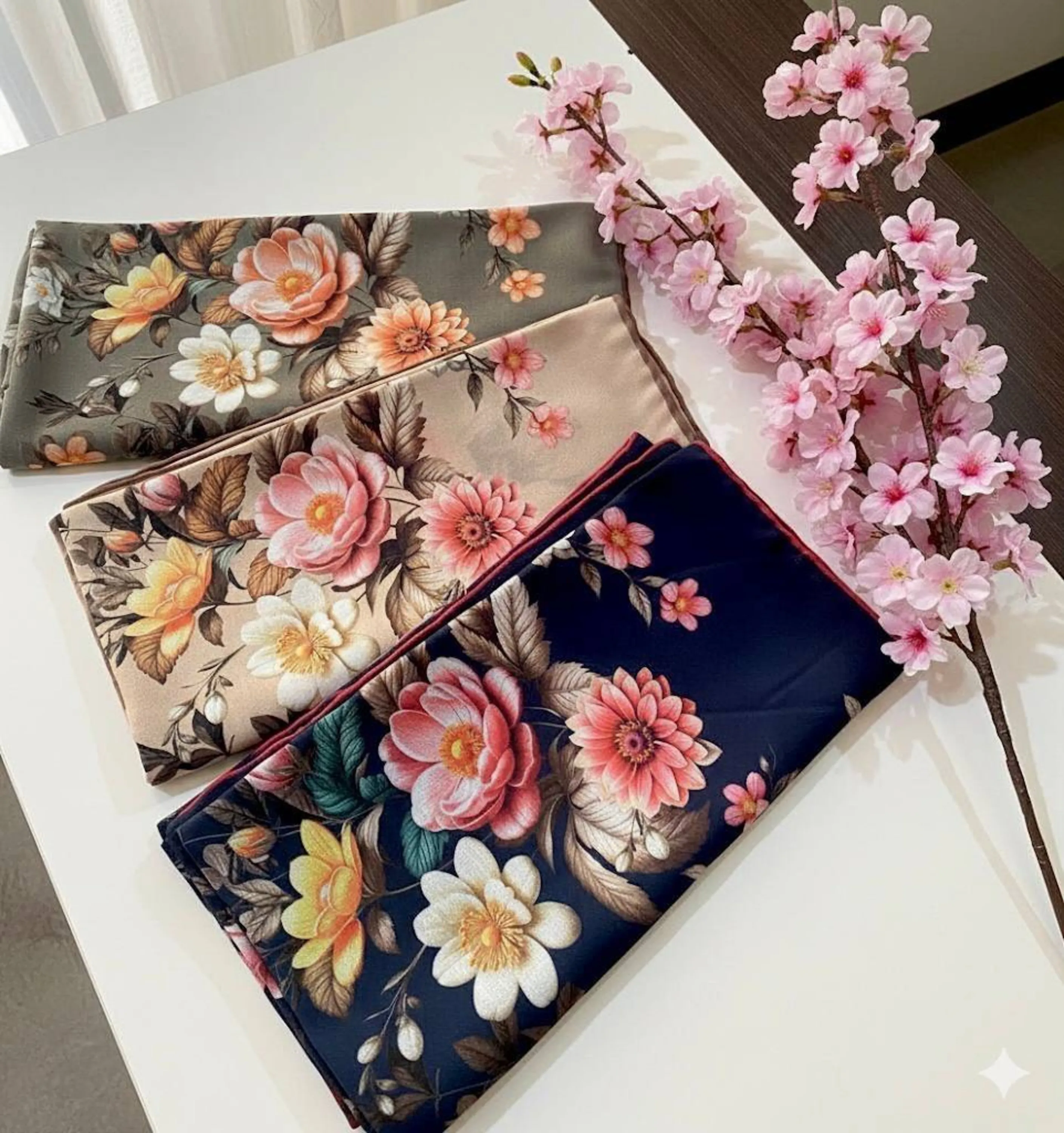 روسری گلدار