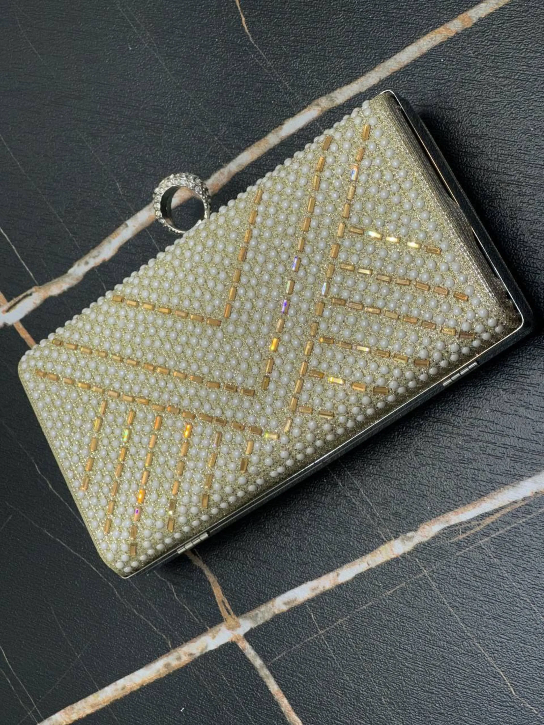 کیف دستی مجلسی نگین مروارید