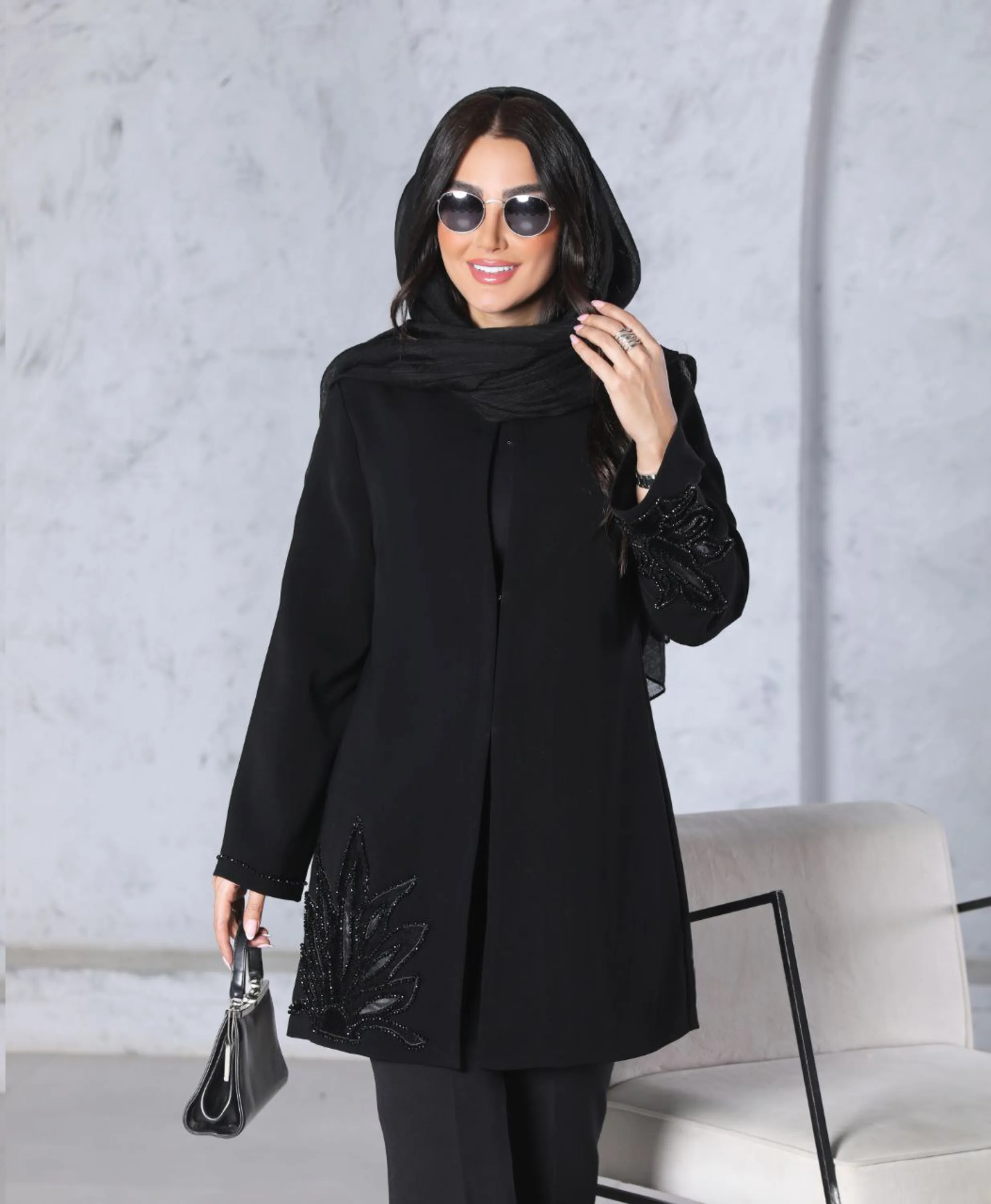 مانتو مجلسی مدل برگی