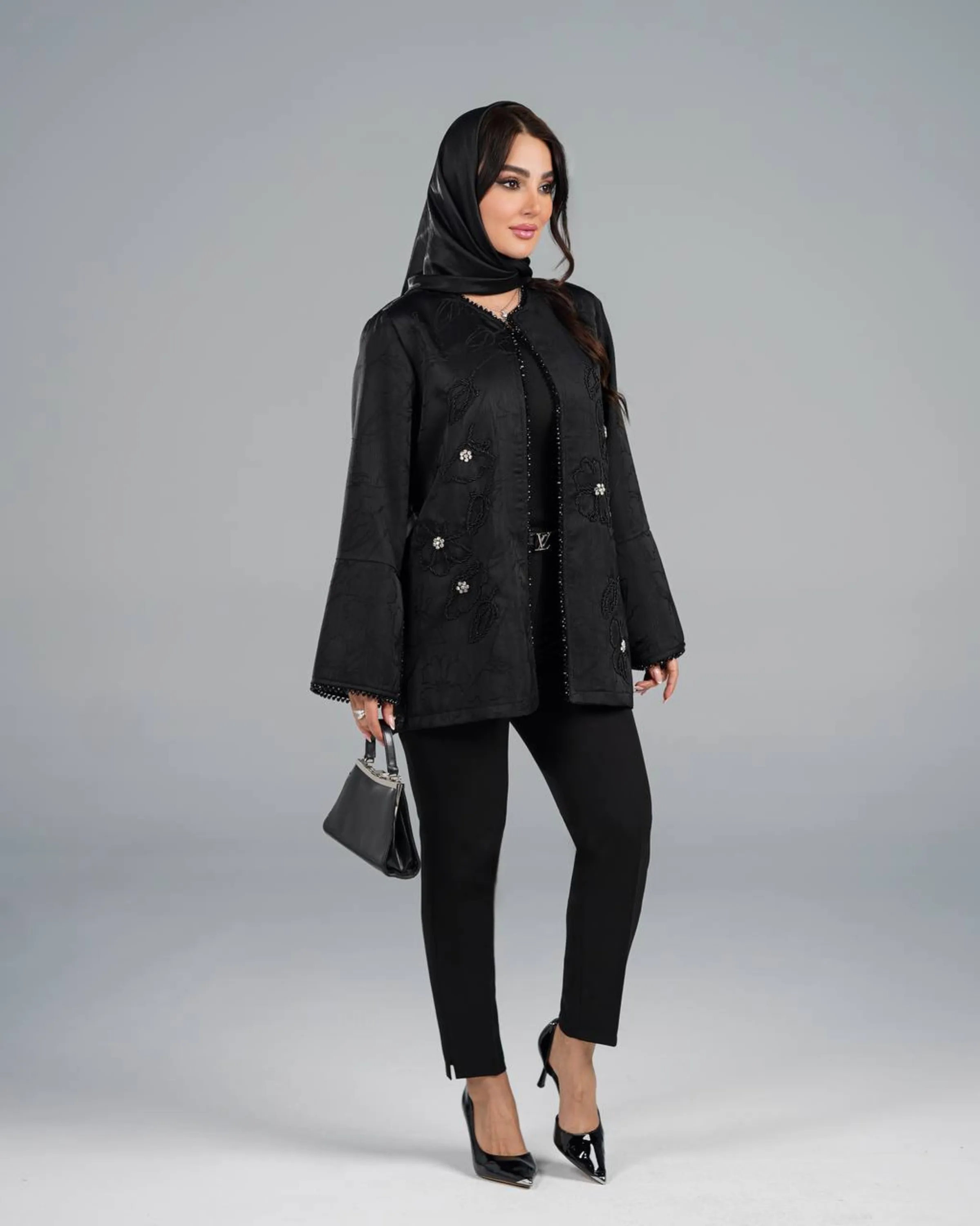 مانتو مجلسی ژاکارد مدل ماهی