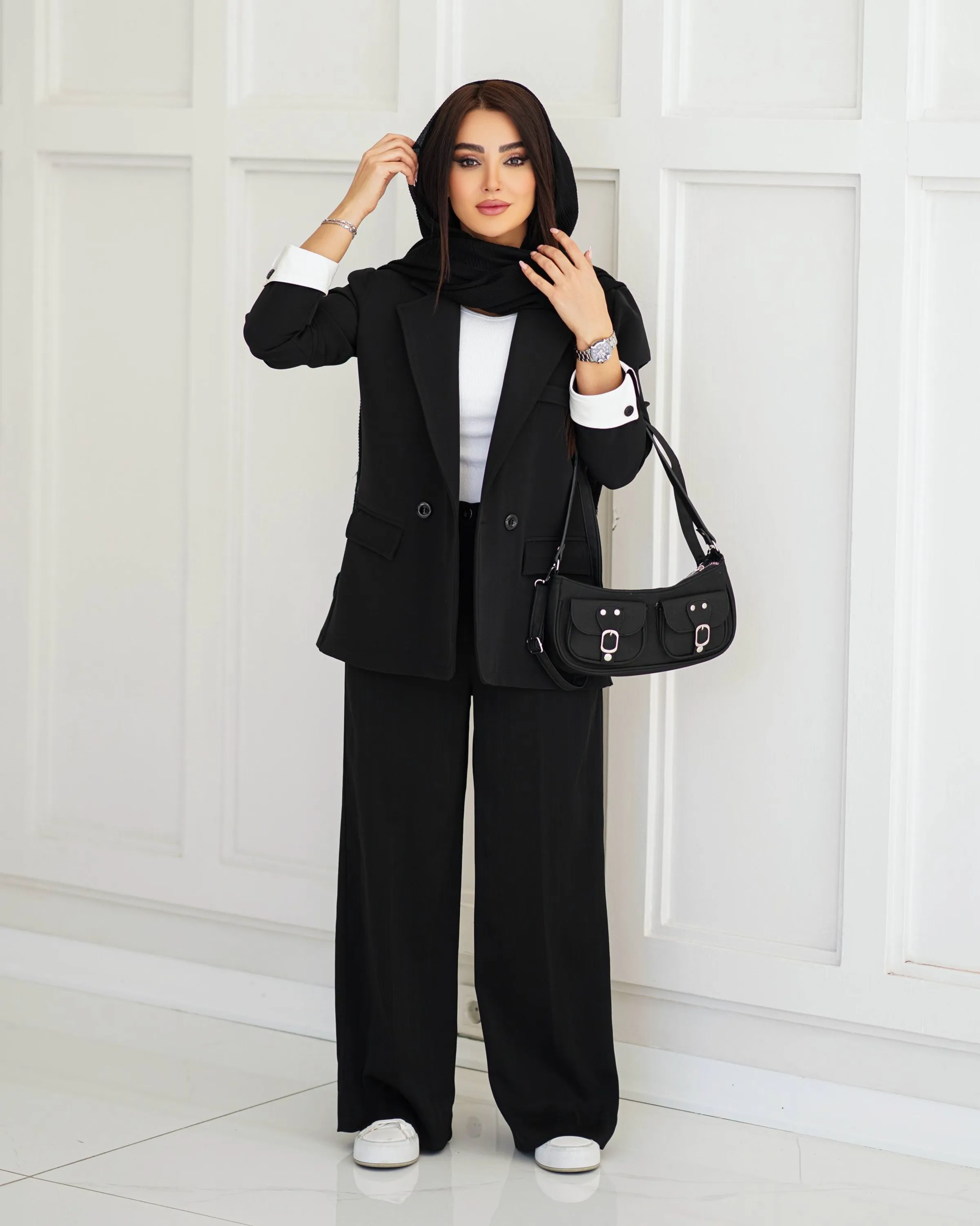 کت تک یقه انگلیسی ترکیبی