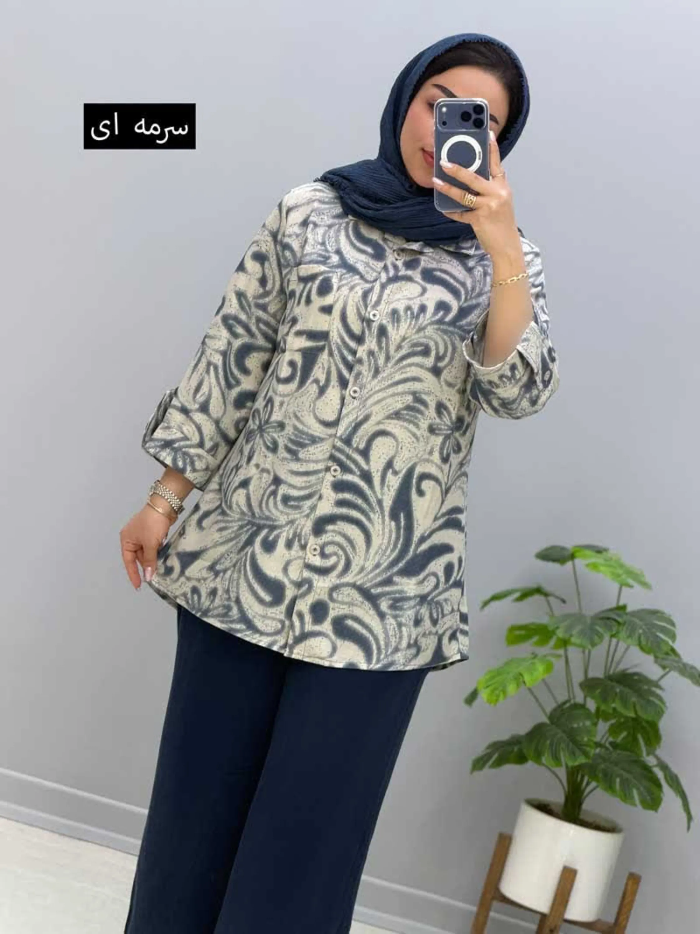 شومیز مانتویی رزا