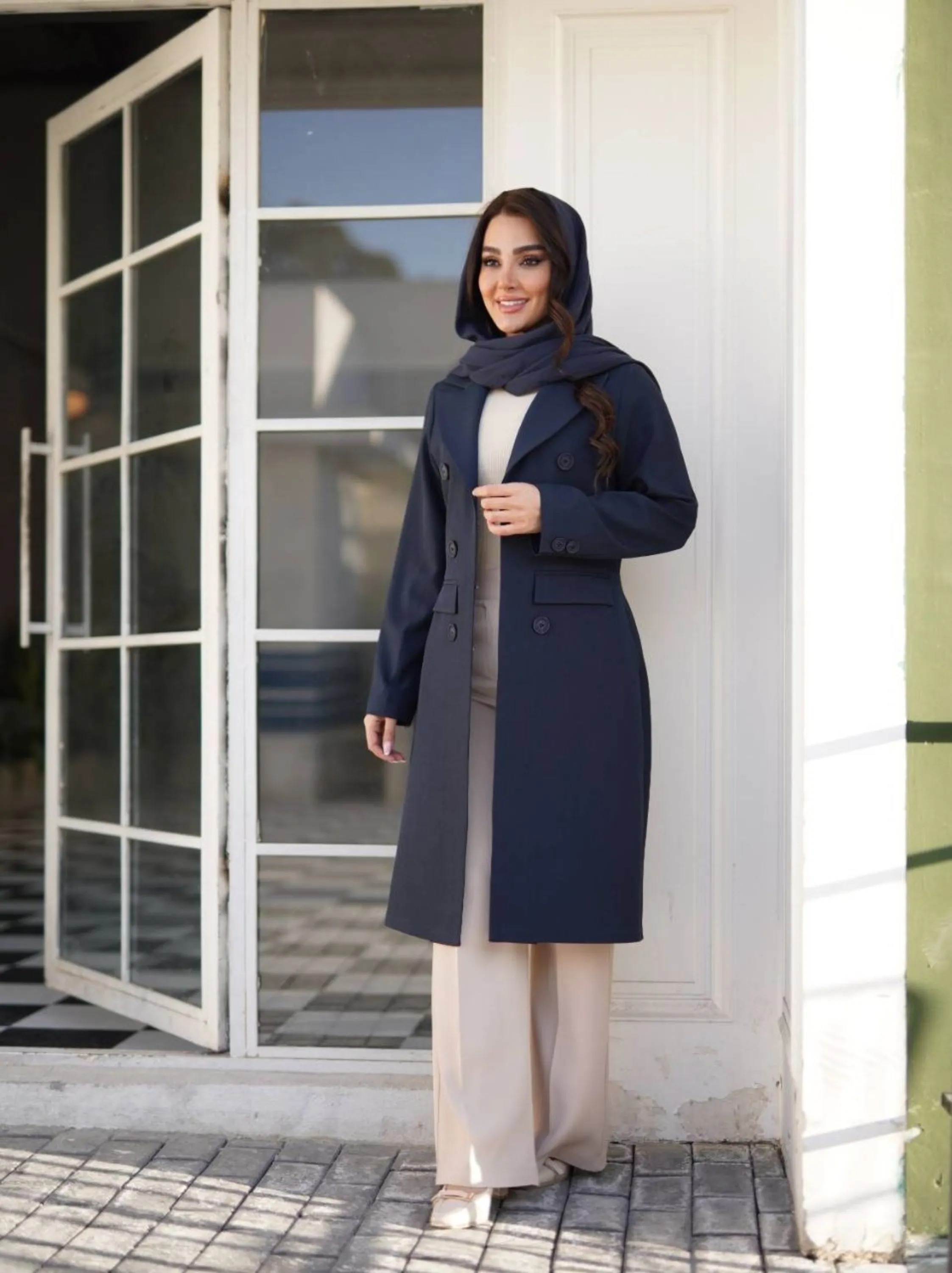کت بلند یقه بلیزر مدل کارولین