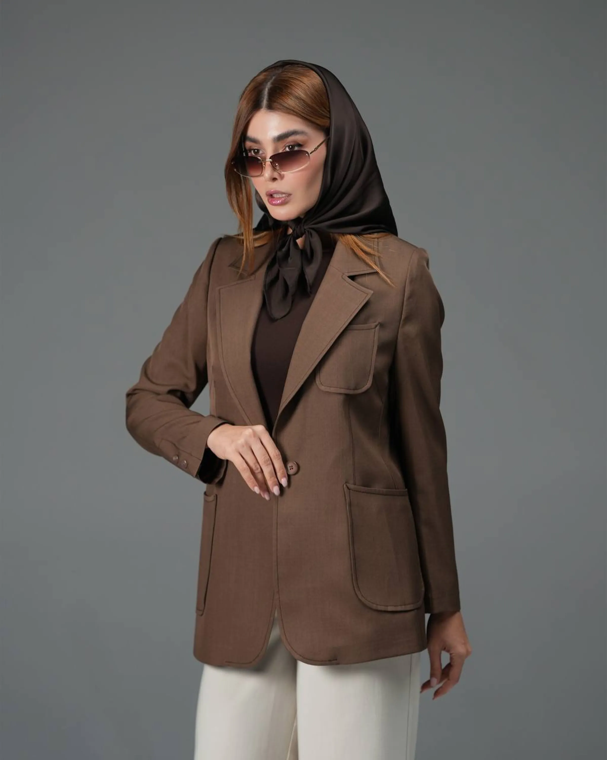 کت یقه انگلیسی دمسه دوزی
