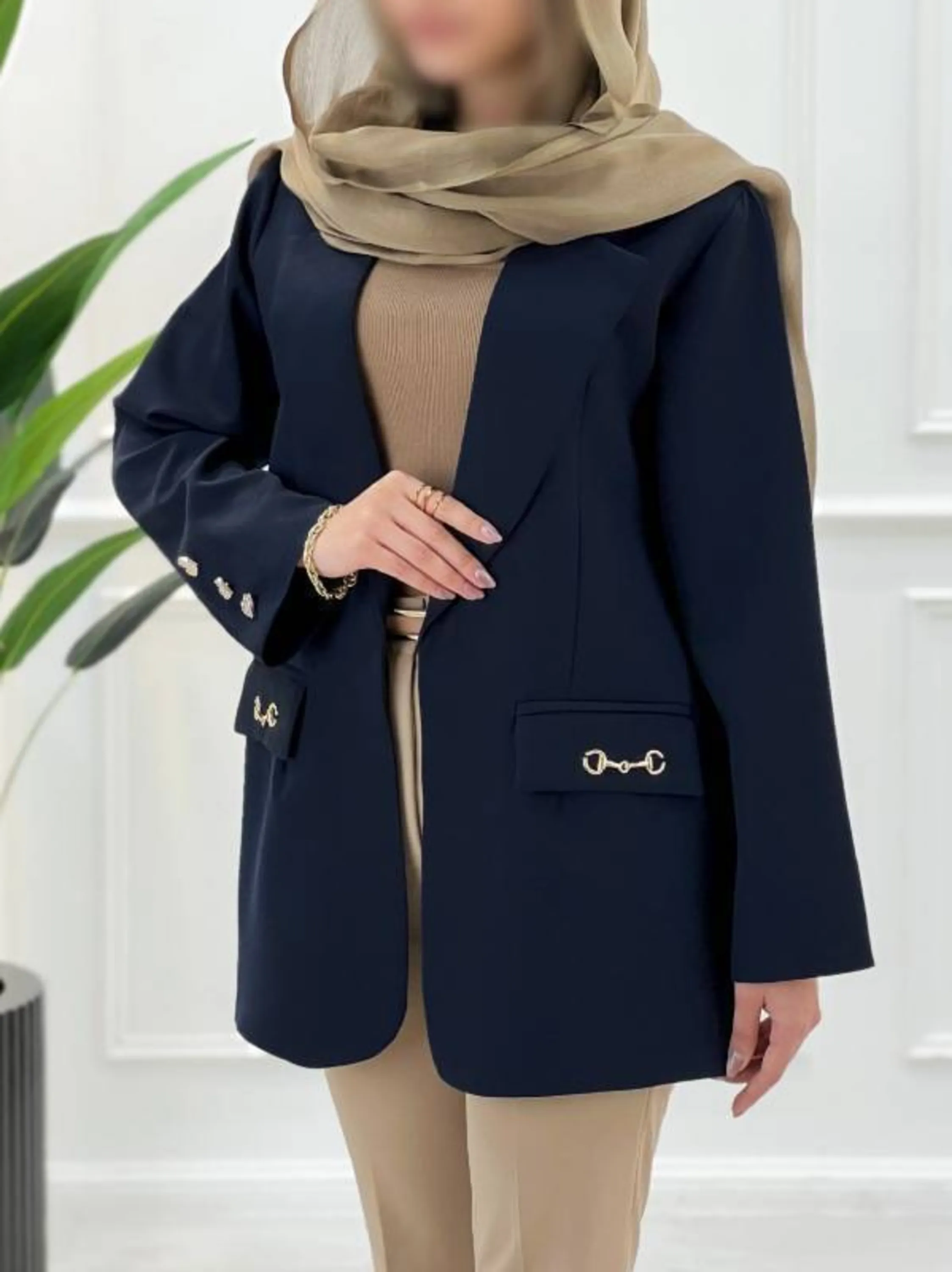 کت تک مدل دکمه قلبی