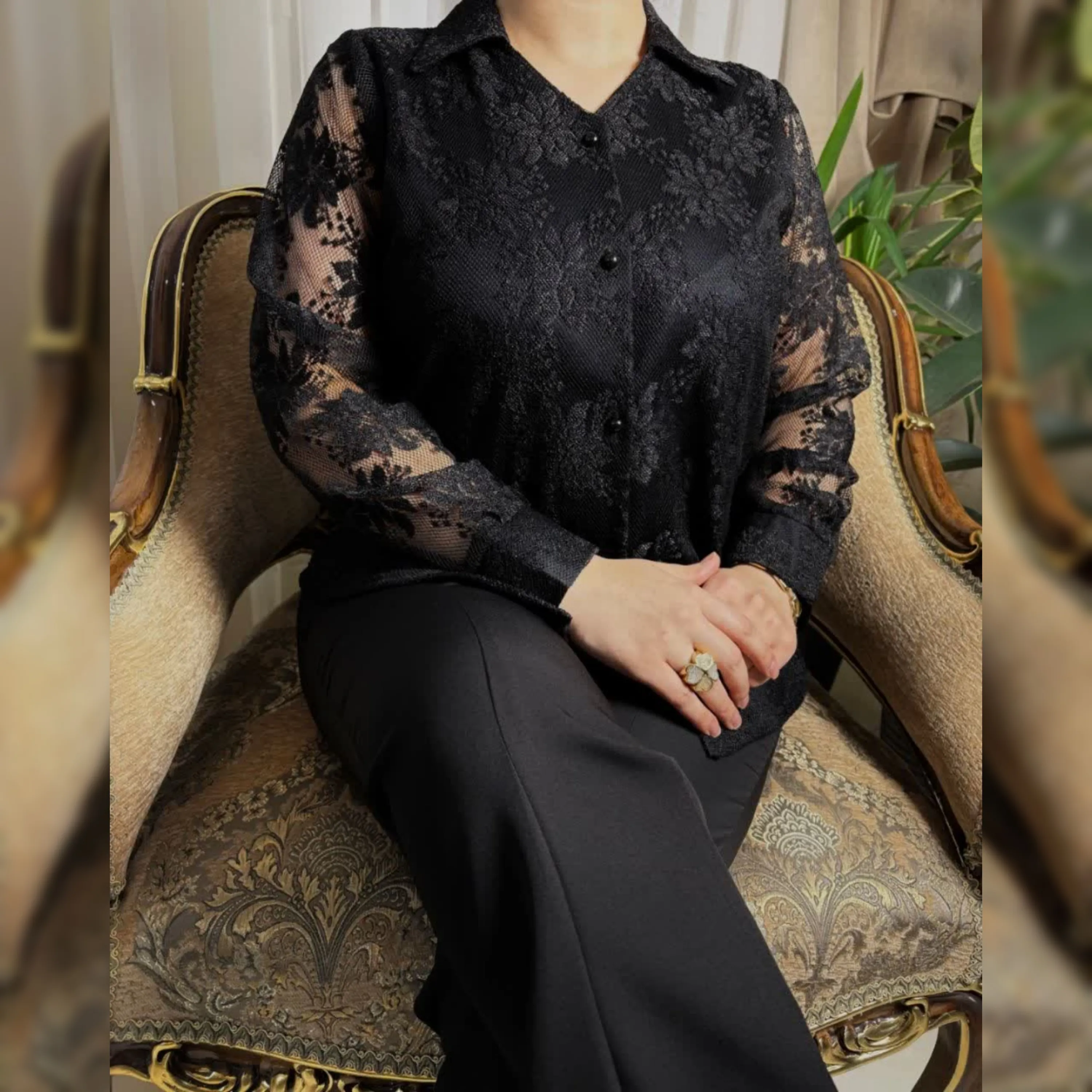 شومیز مشکی سیگل