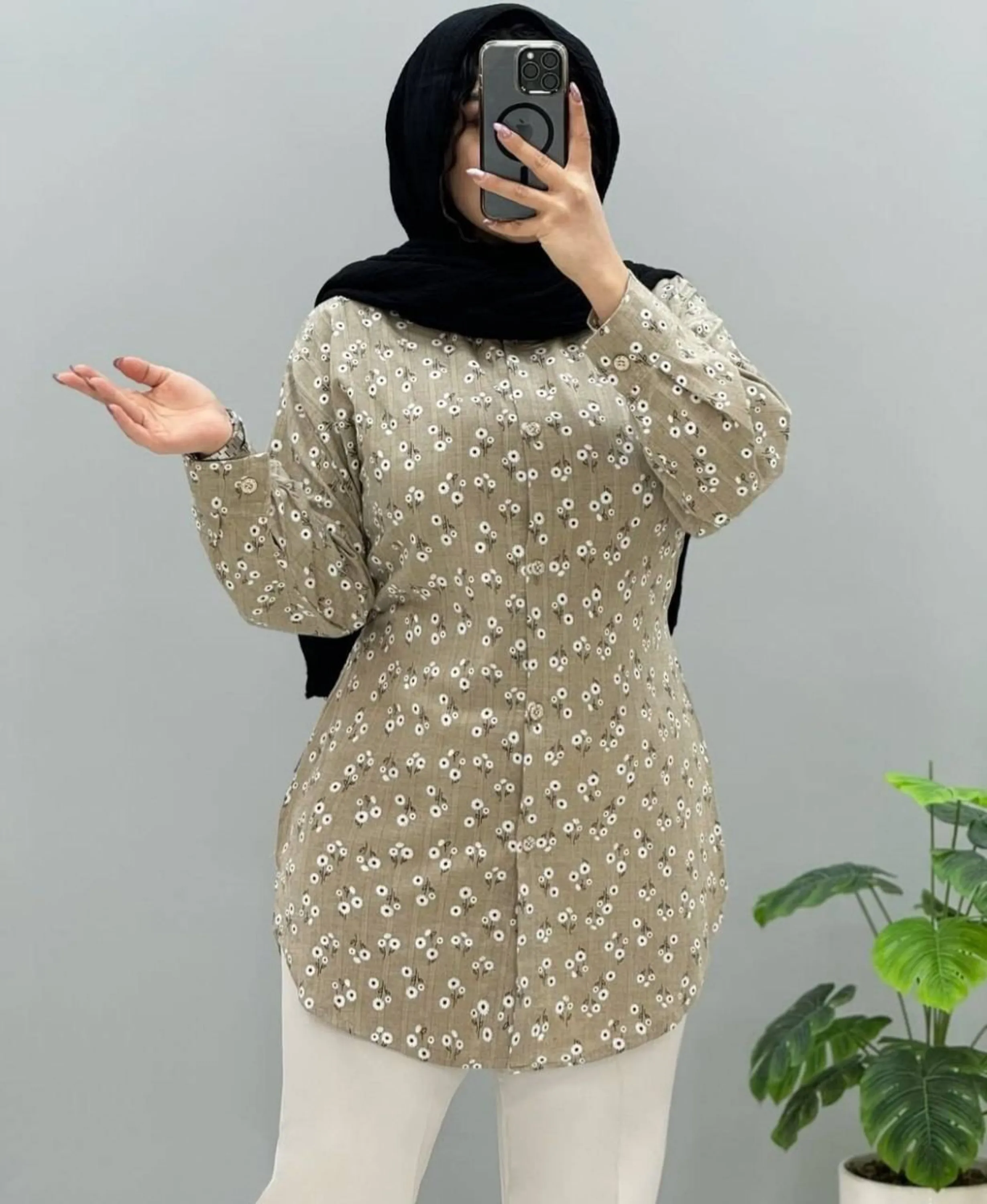 شومیز گل گچی بابونه