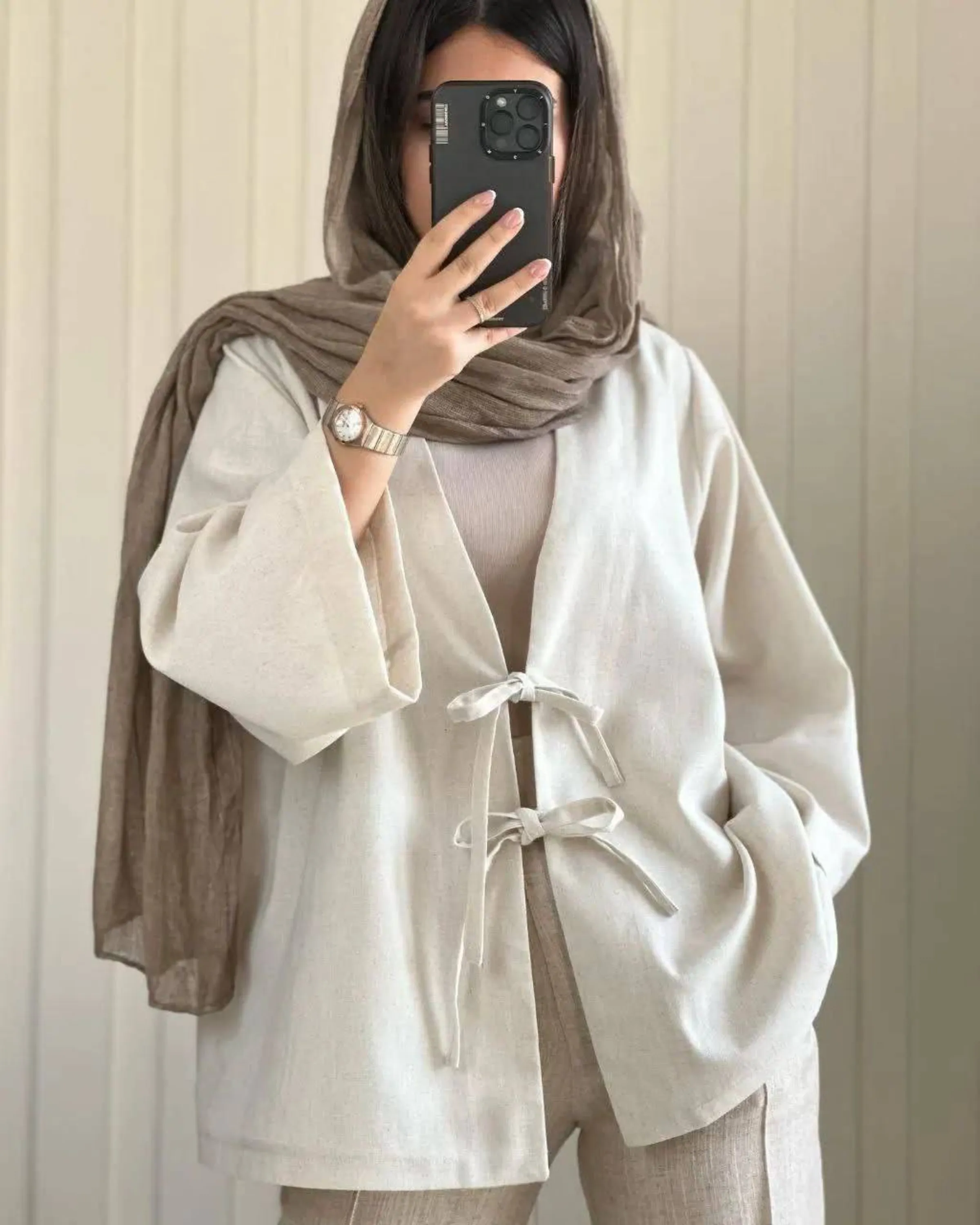 کت جلو بند دار تیام