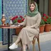 پیراهن مانتویی الیاف طبیعی