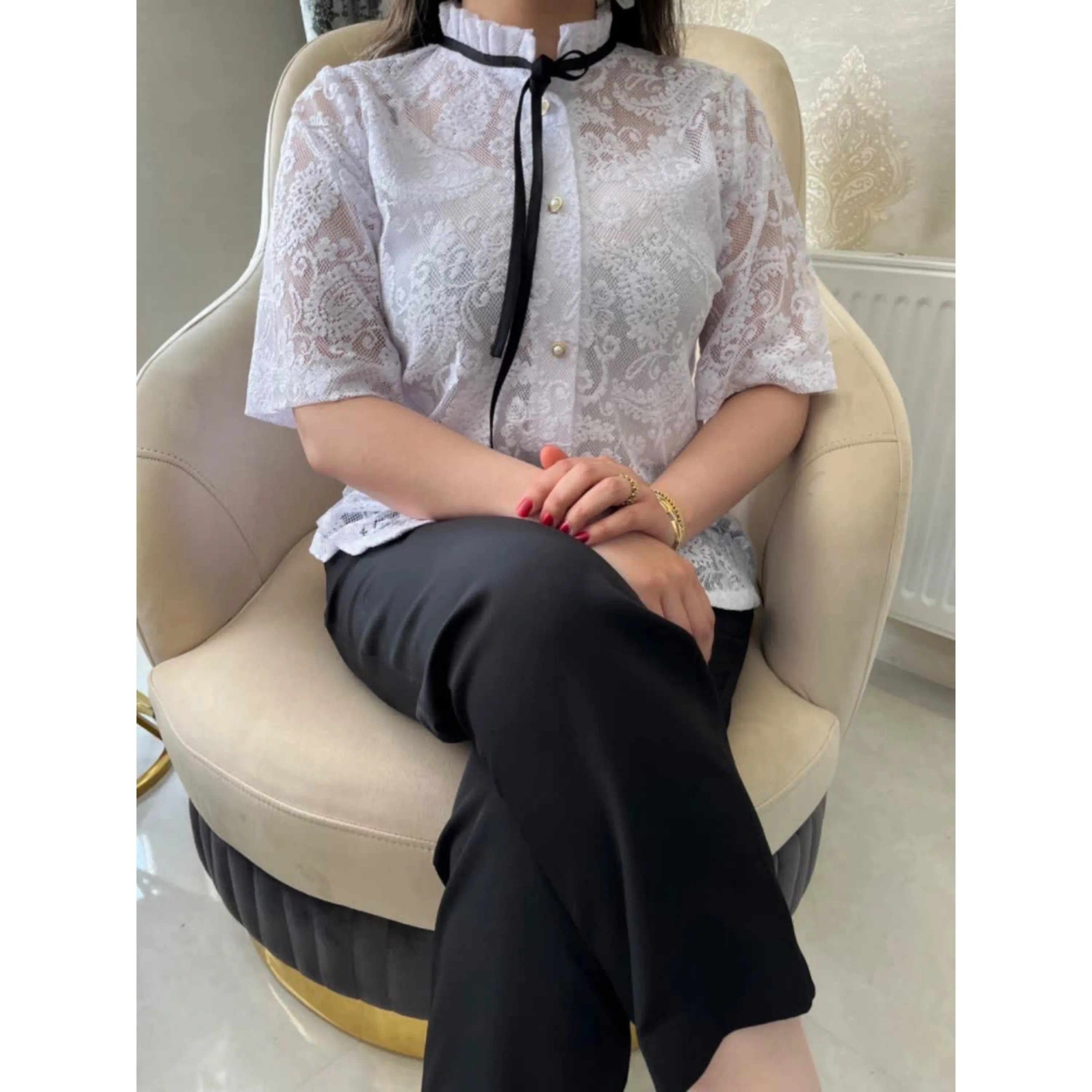 شومیز مزونی پاپیون