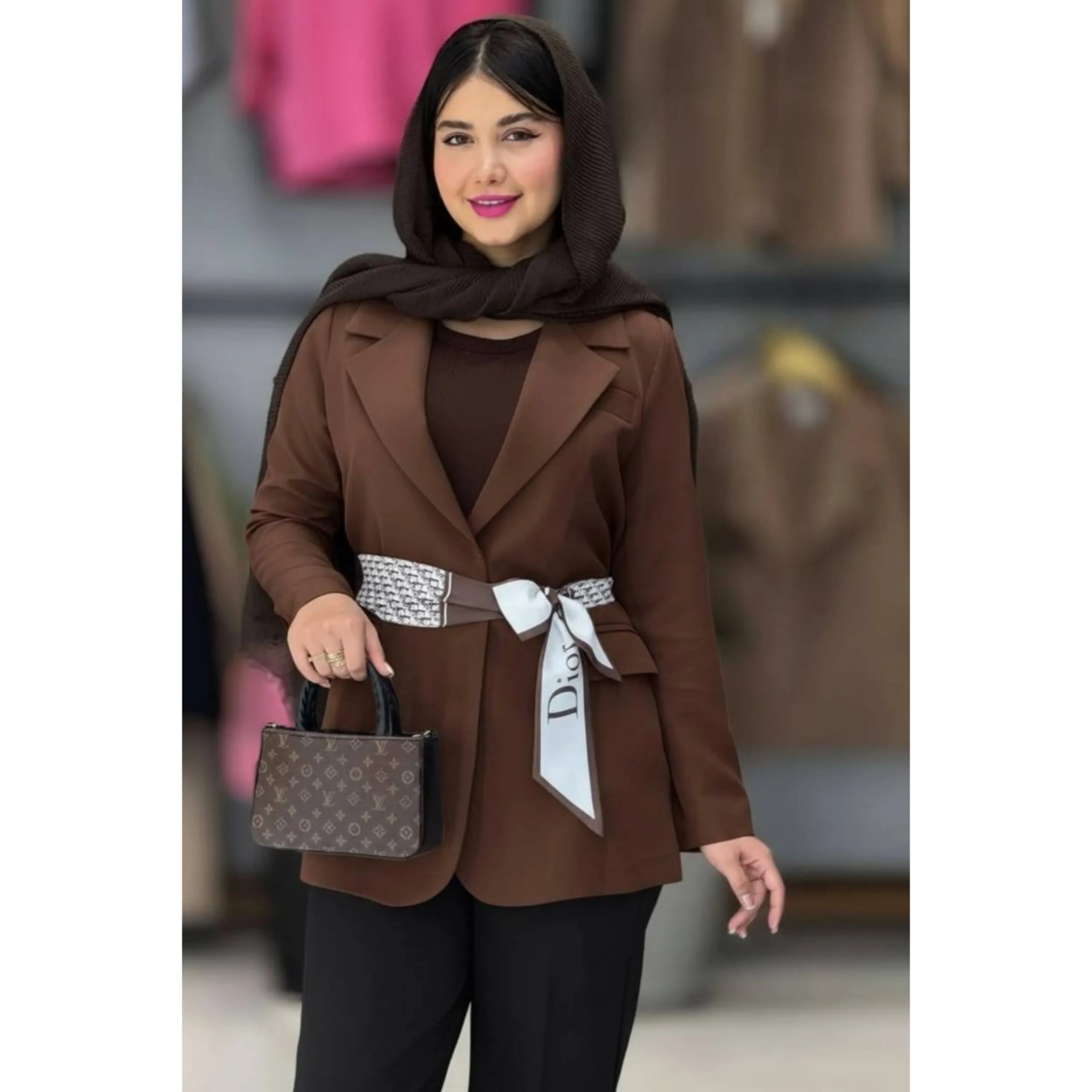 کت کمردار dior