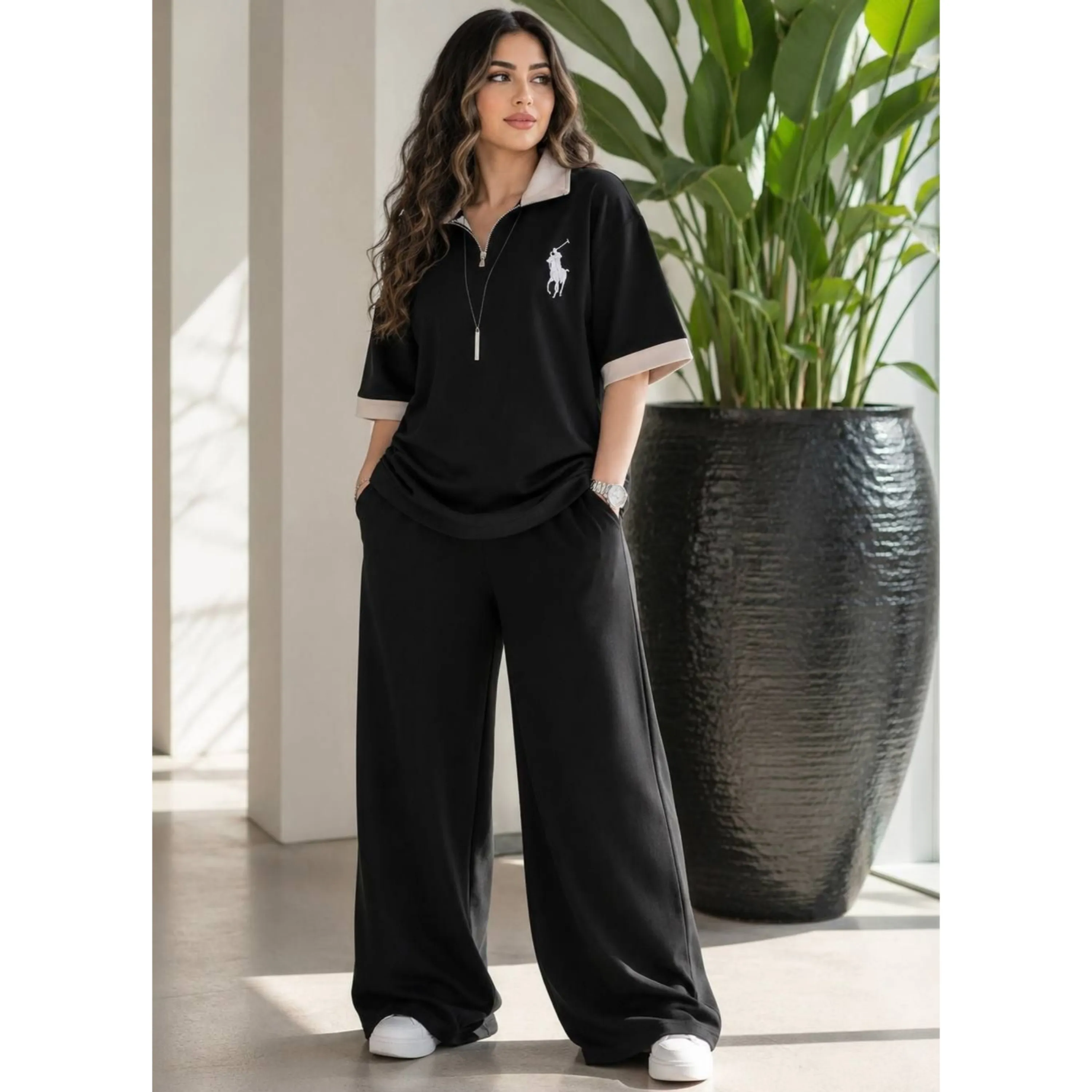 تیشرت و شلوار گلکسی نخ پنبه