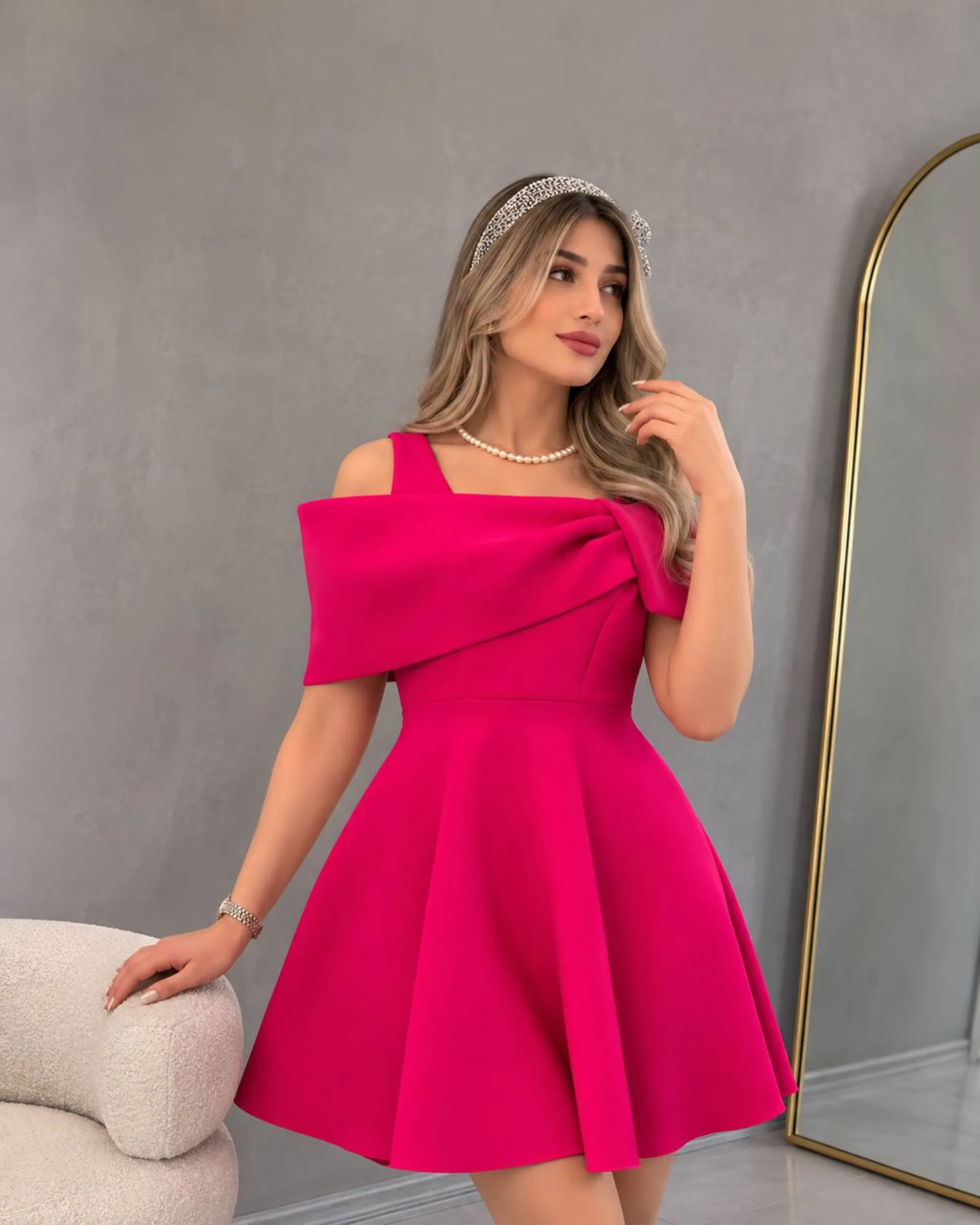 پیراهن عروسکی کوتاه مجلسی