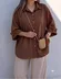 شومیز مانتویی عروسکی زنانه (جلو دکمه )
