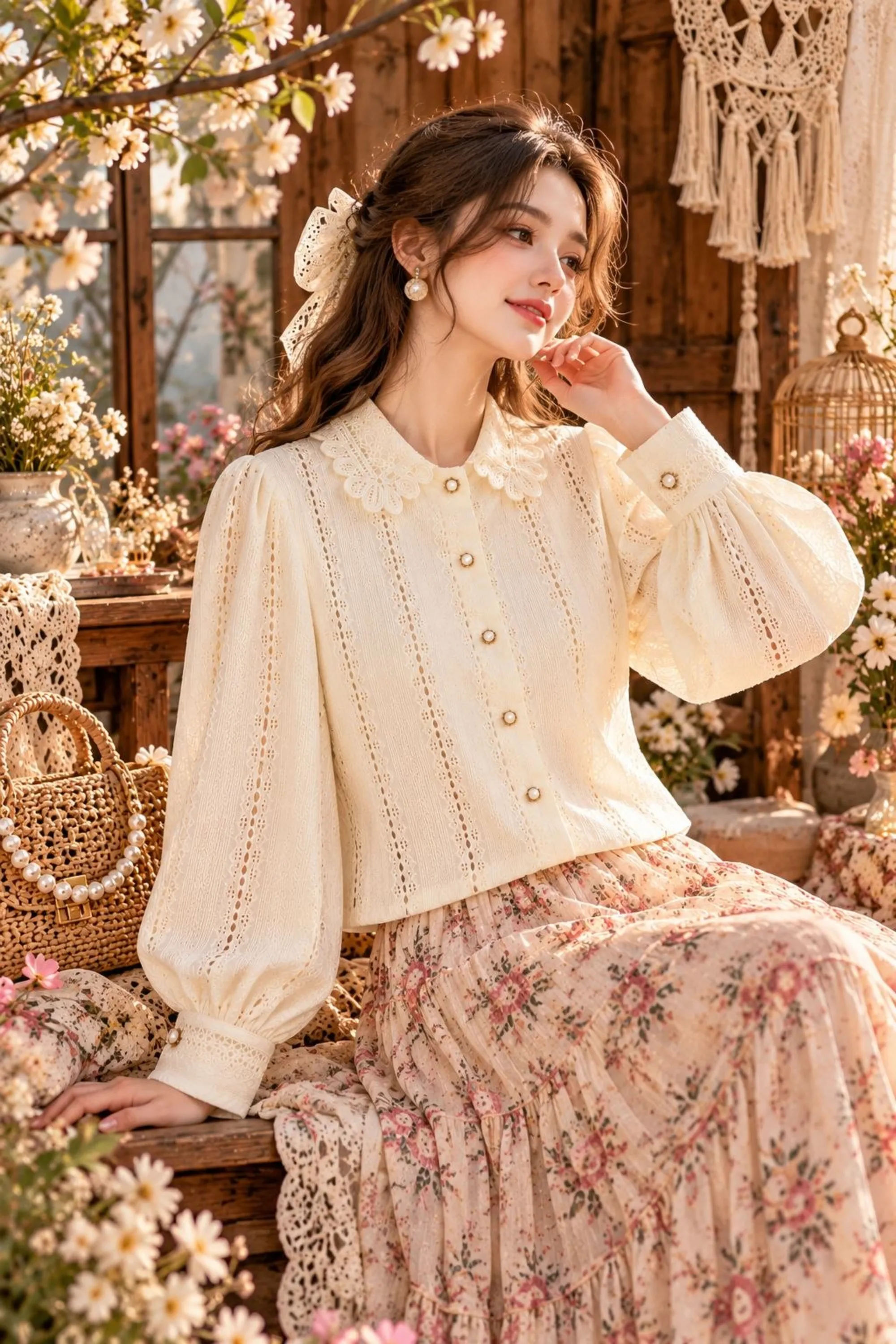 شومیز مجلسی گیپور