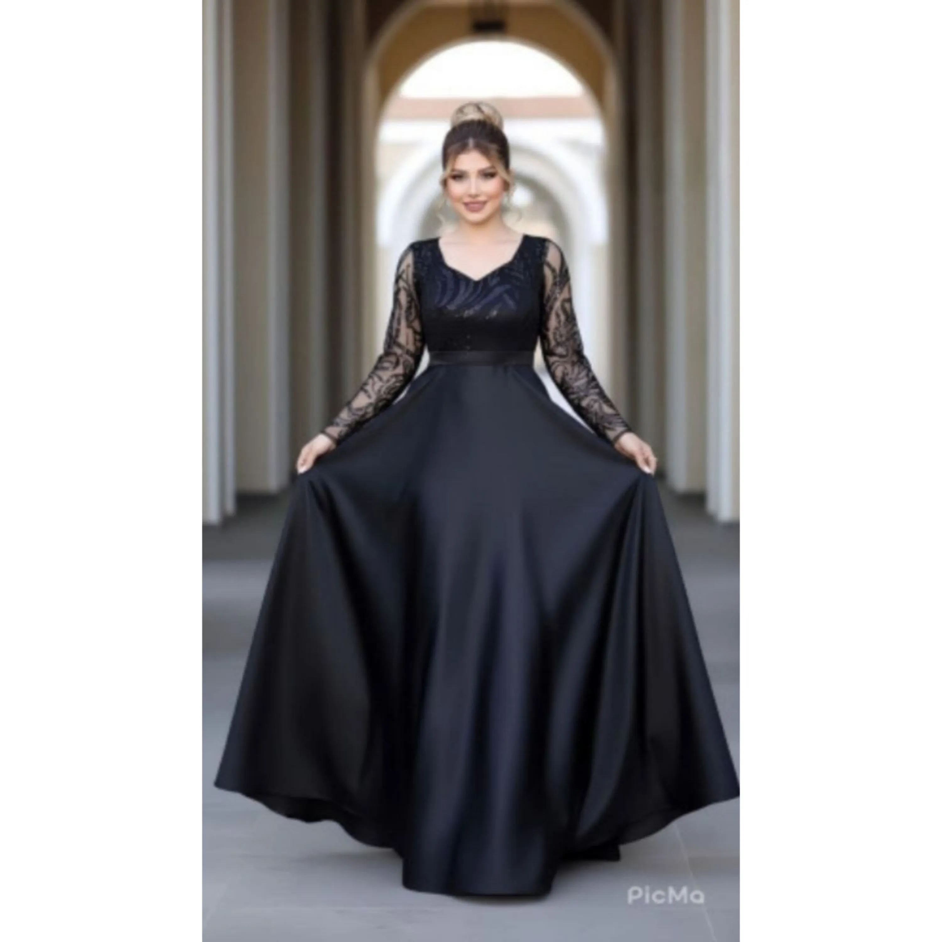 لباس مجلسی ماکسی دنیز